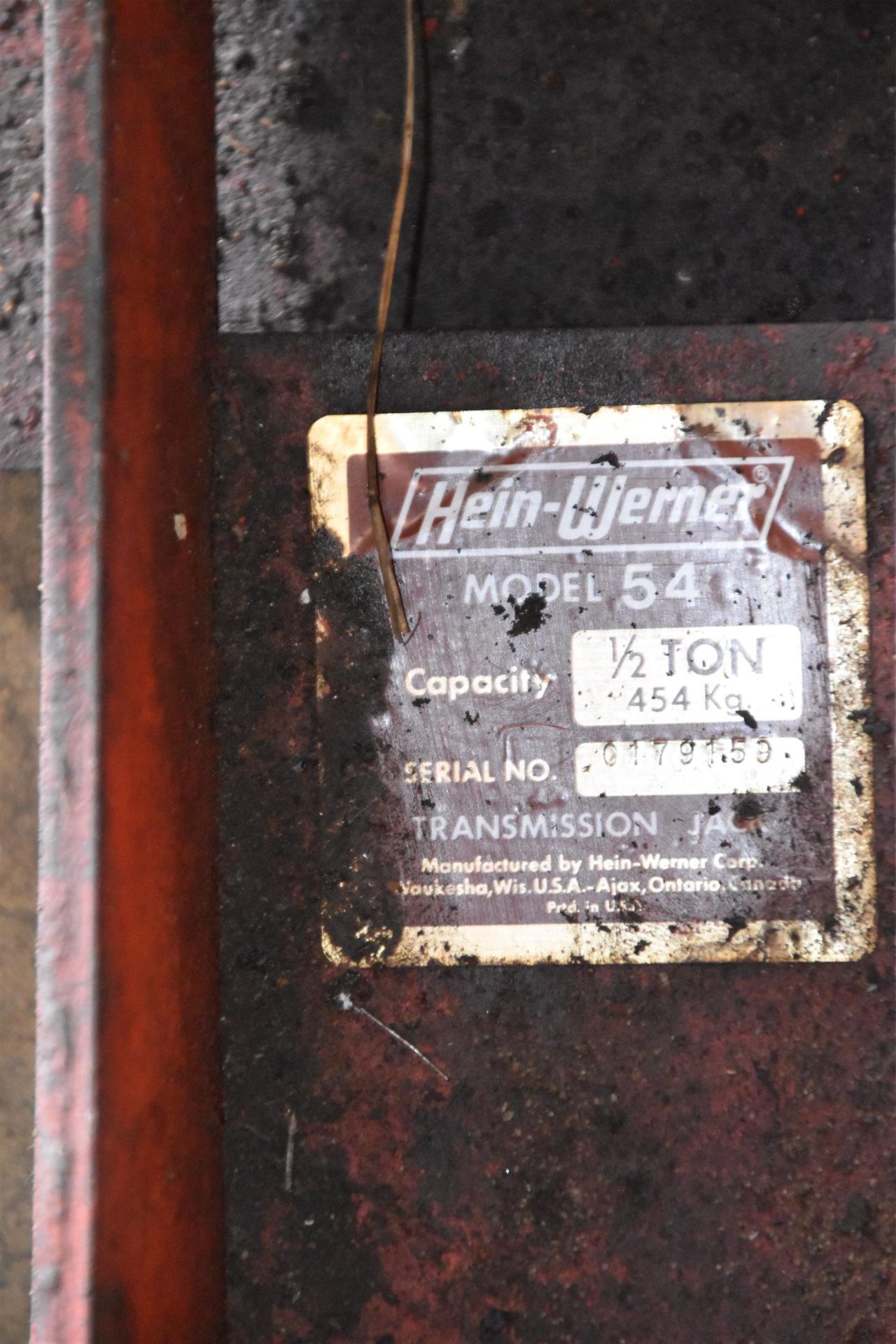Hein Werner Transmission Jack Model 54 - Image 6 of 7