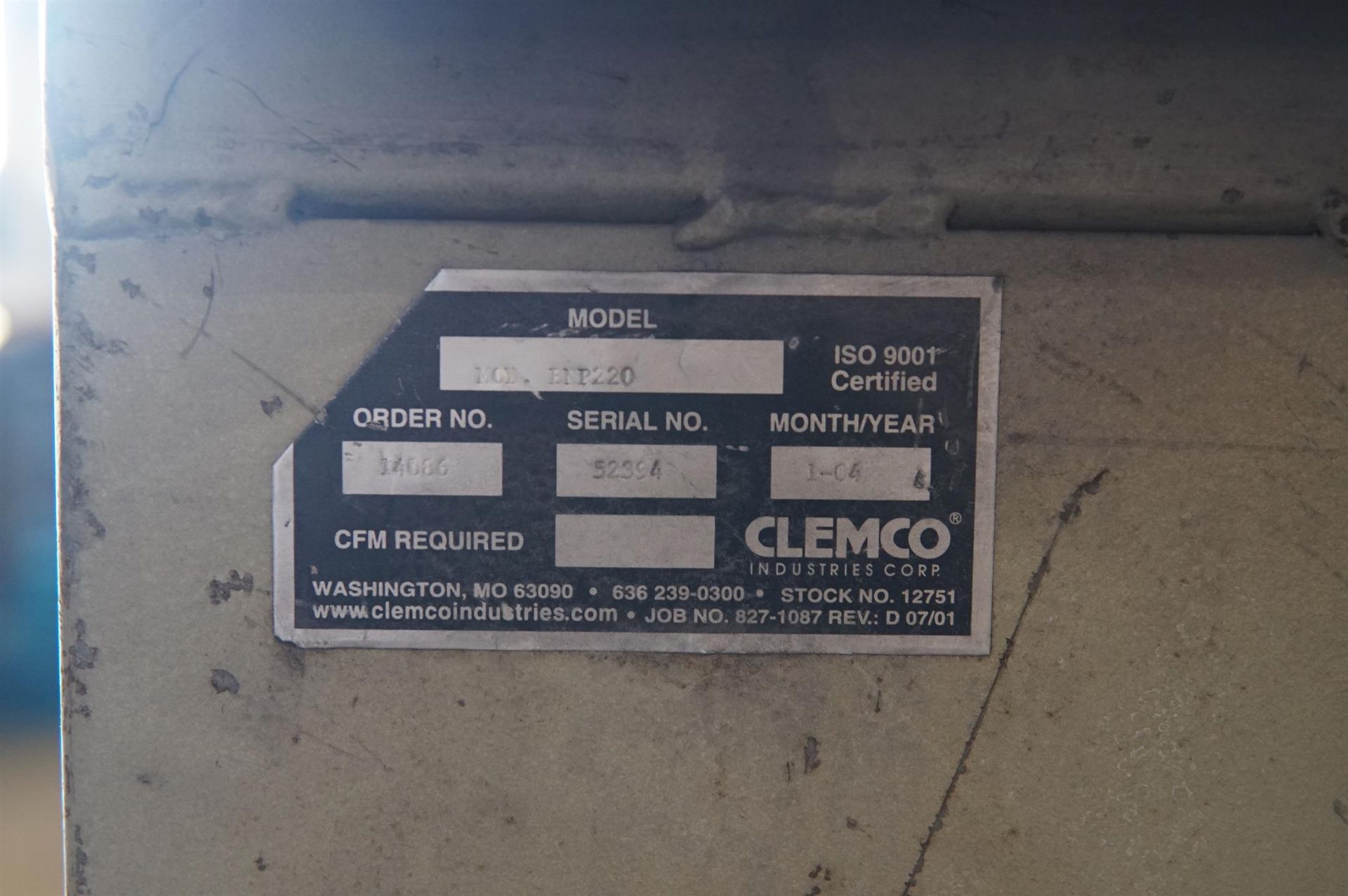 Clemco Sandblast Cab- (LOADING FEE - $50) - Image 9 of 14