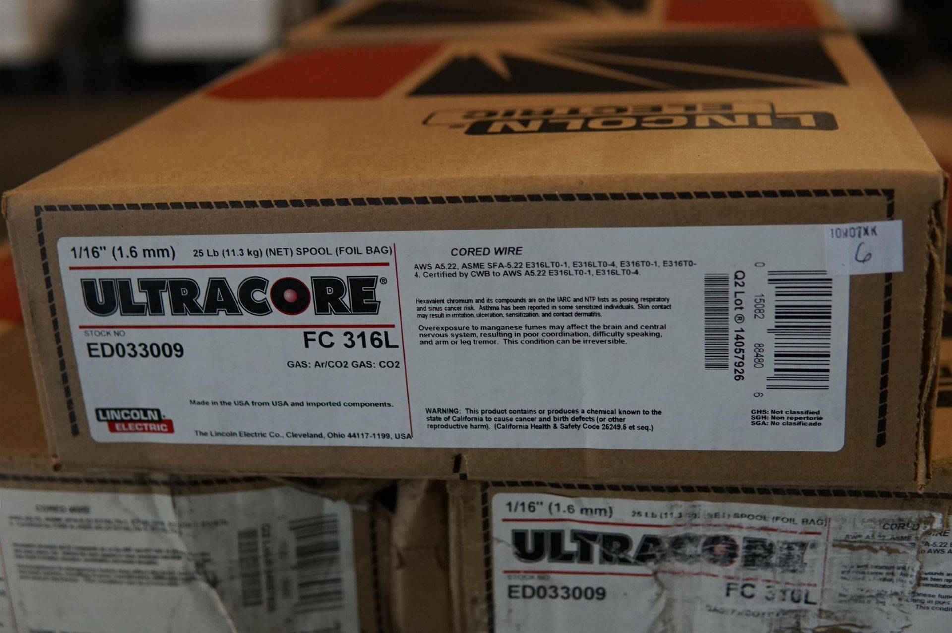 Lincoln Ultracore FC 316L 1/16 IN. Welding Wire (18)- (LOADING FEE - $25) - Image 5 of 6