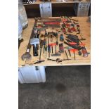 Large Wrench and Assorted Hand Tools