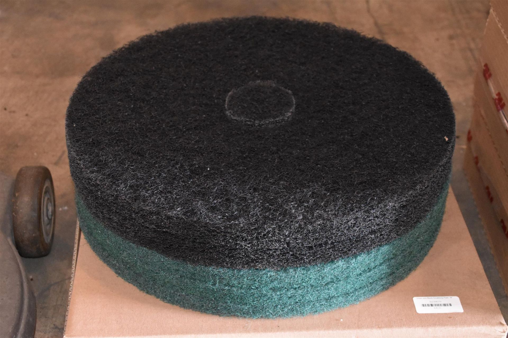 (10) NEW Green and Black Scrubbing Pads 18 IN. - Image 2 of 3