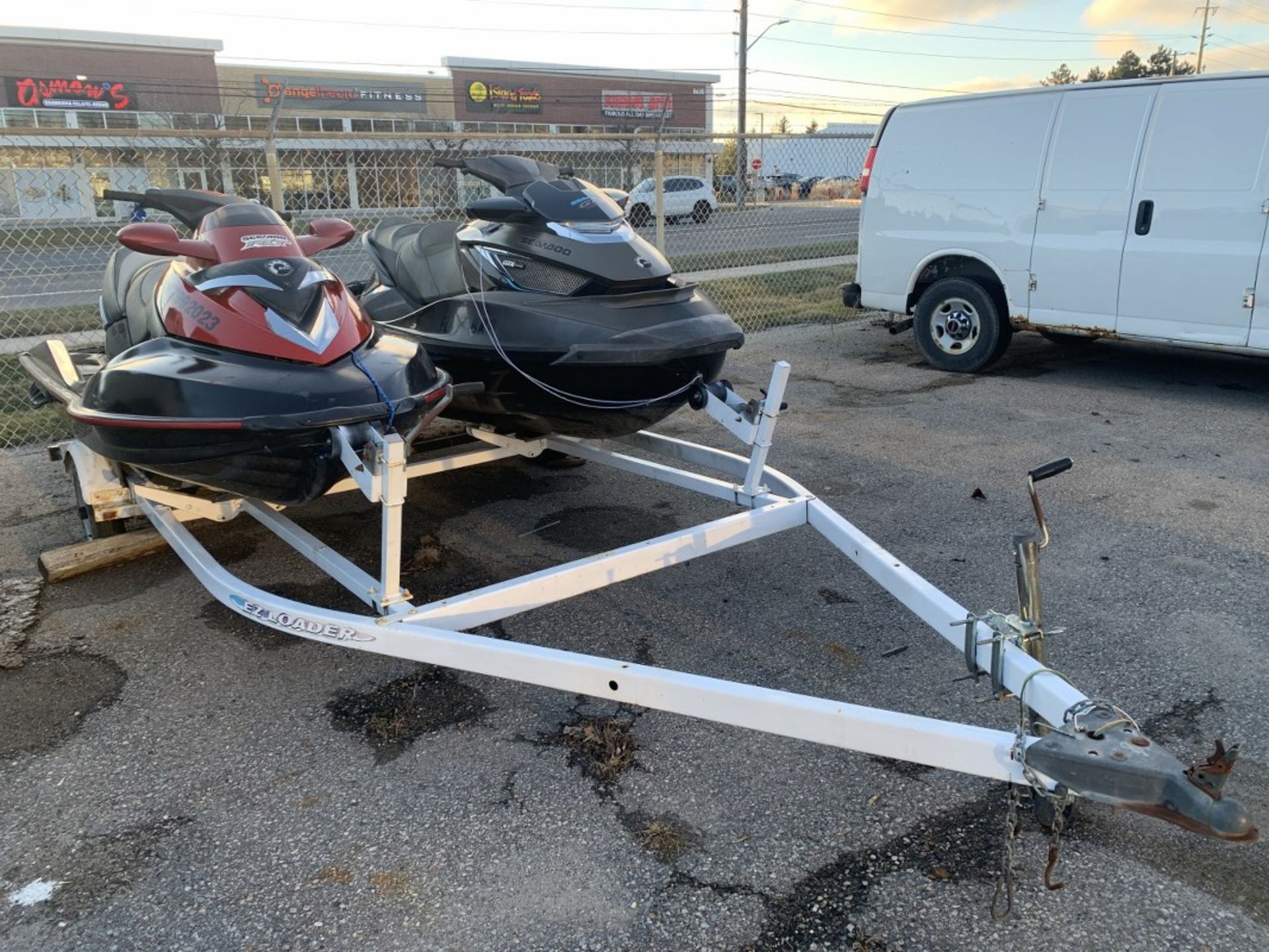 SEA DOO GTX 260 LIMITED & SEA DOO RTX 260 BASE W/ EZ LOADER DUAL/TANDEM JET SKI TRAILER - Image 5 of 27