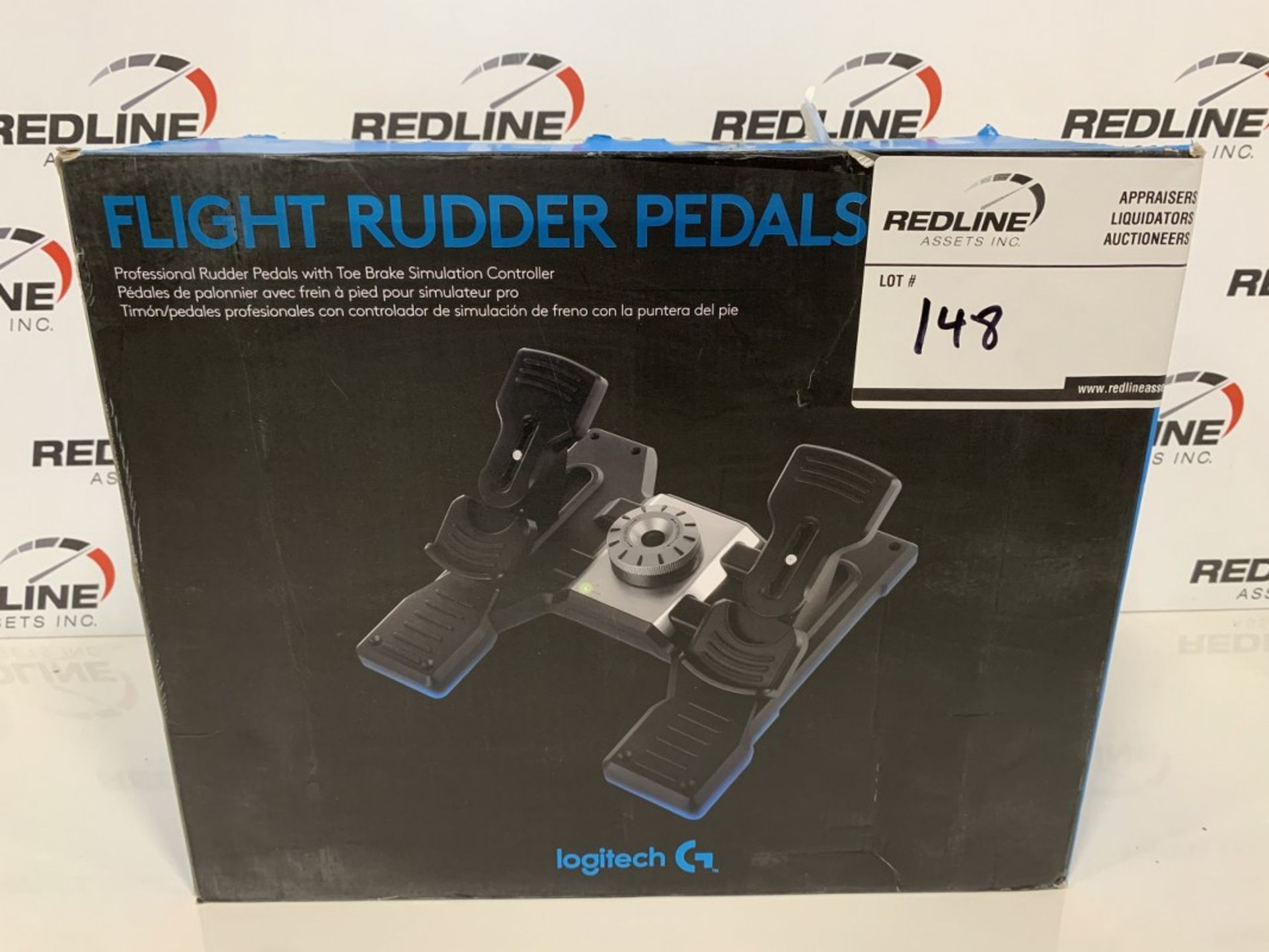 LOGITECH - PROFESSIONAL RUDDER PEDALS WITH TOE BRAKE SIMULATION CONTROLLER