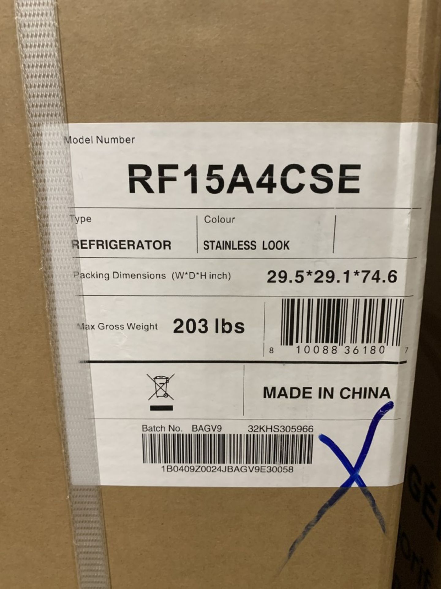 Hisense - RF15A4CSE 28in. 14.8 cu ft. Titanium Counter Depth 4-Door Refrigerator with Recessed - Image 2 of 2