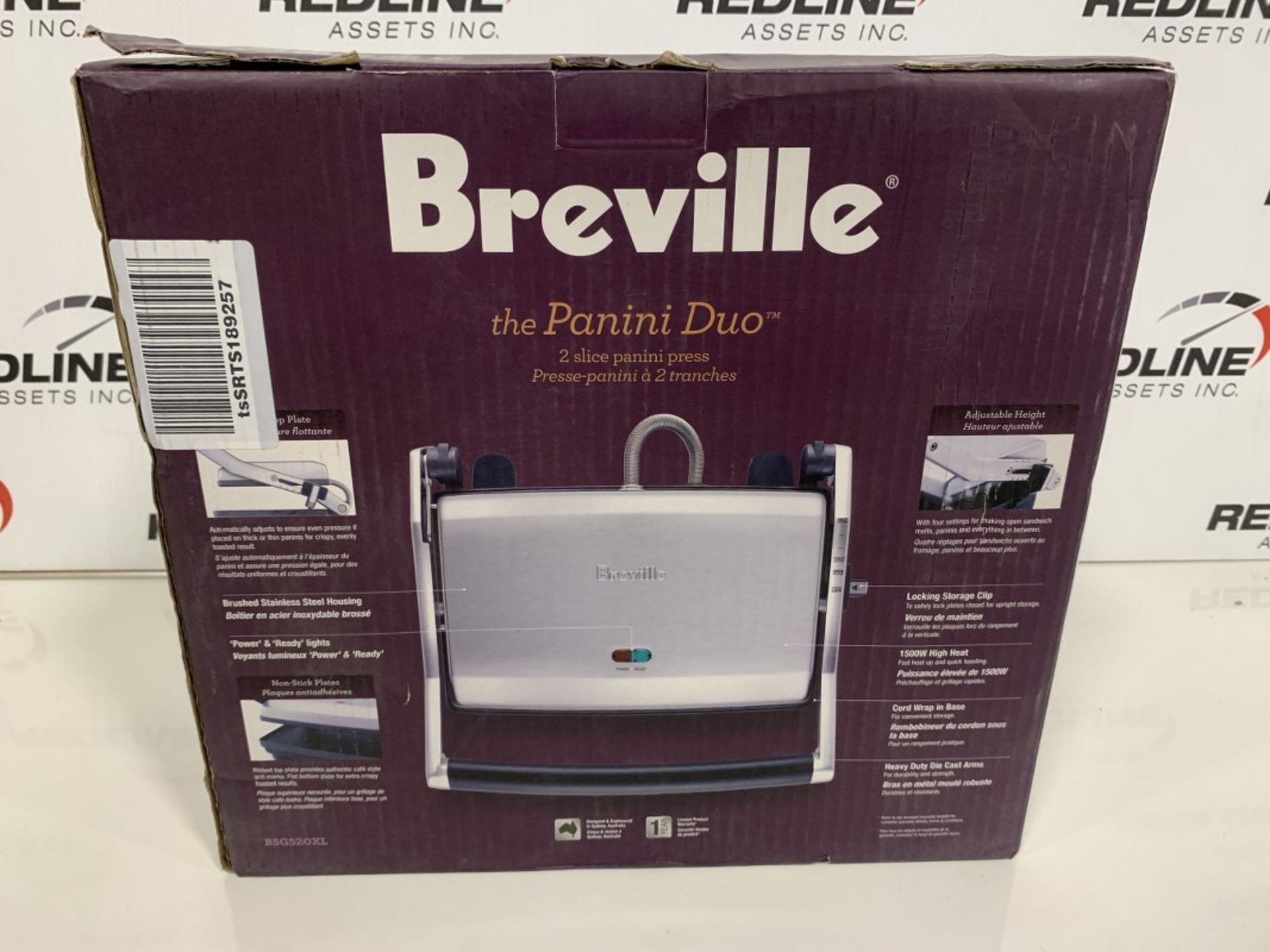 BREVILLE - THE PANINI DUO - 2 SLICE PANINI PRESS - Image 2 of 3