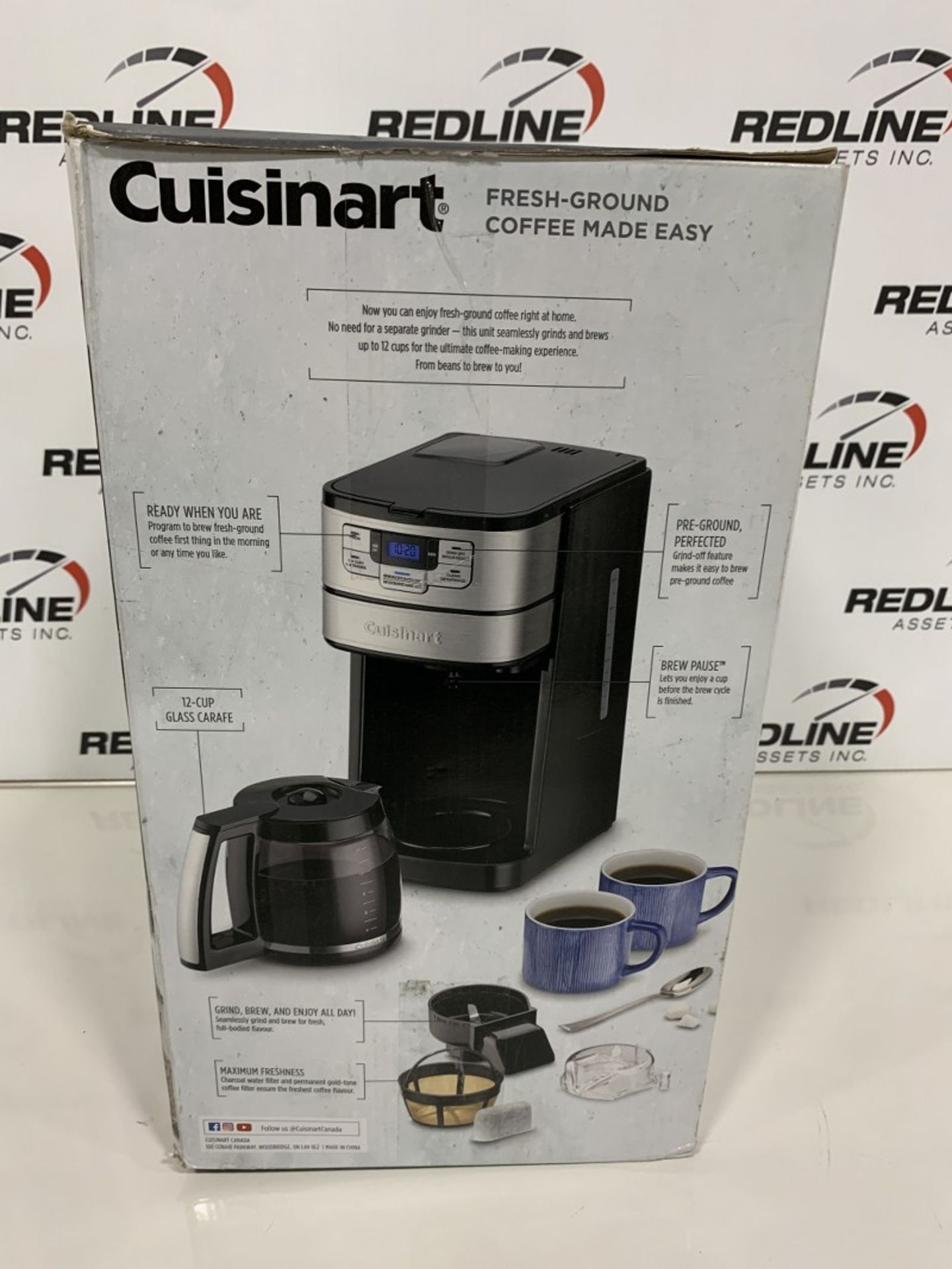 CUISINART - AUTOMATIC GRIND & BREW 12 CUP COFFEE MAKER - Image 2 of 3