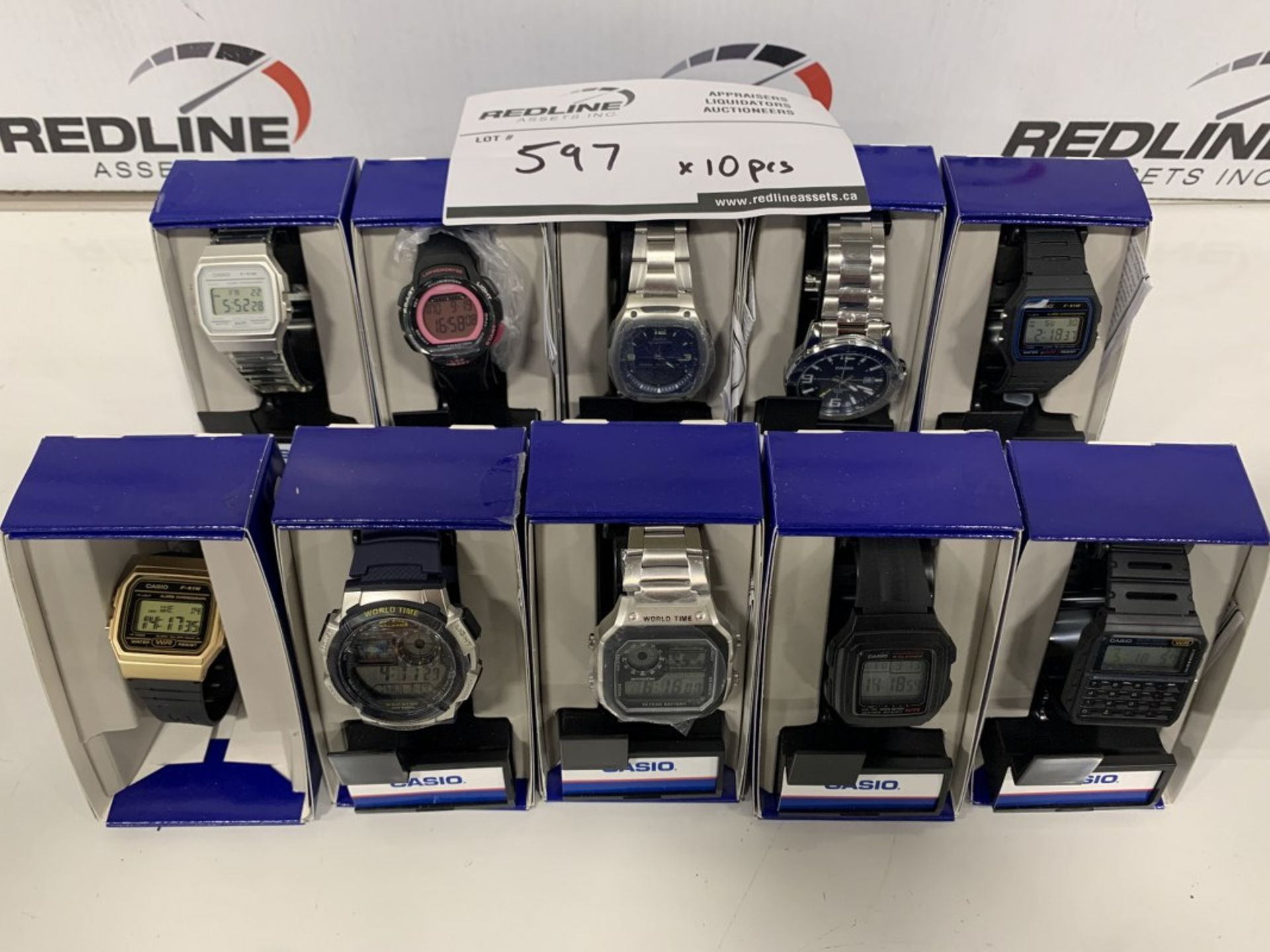 MIXED LOT - ASSORTED CASIO WRIST WATCHES - 10PCS