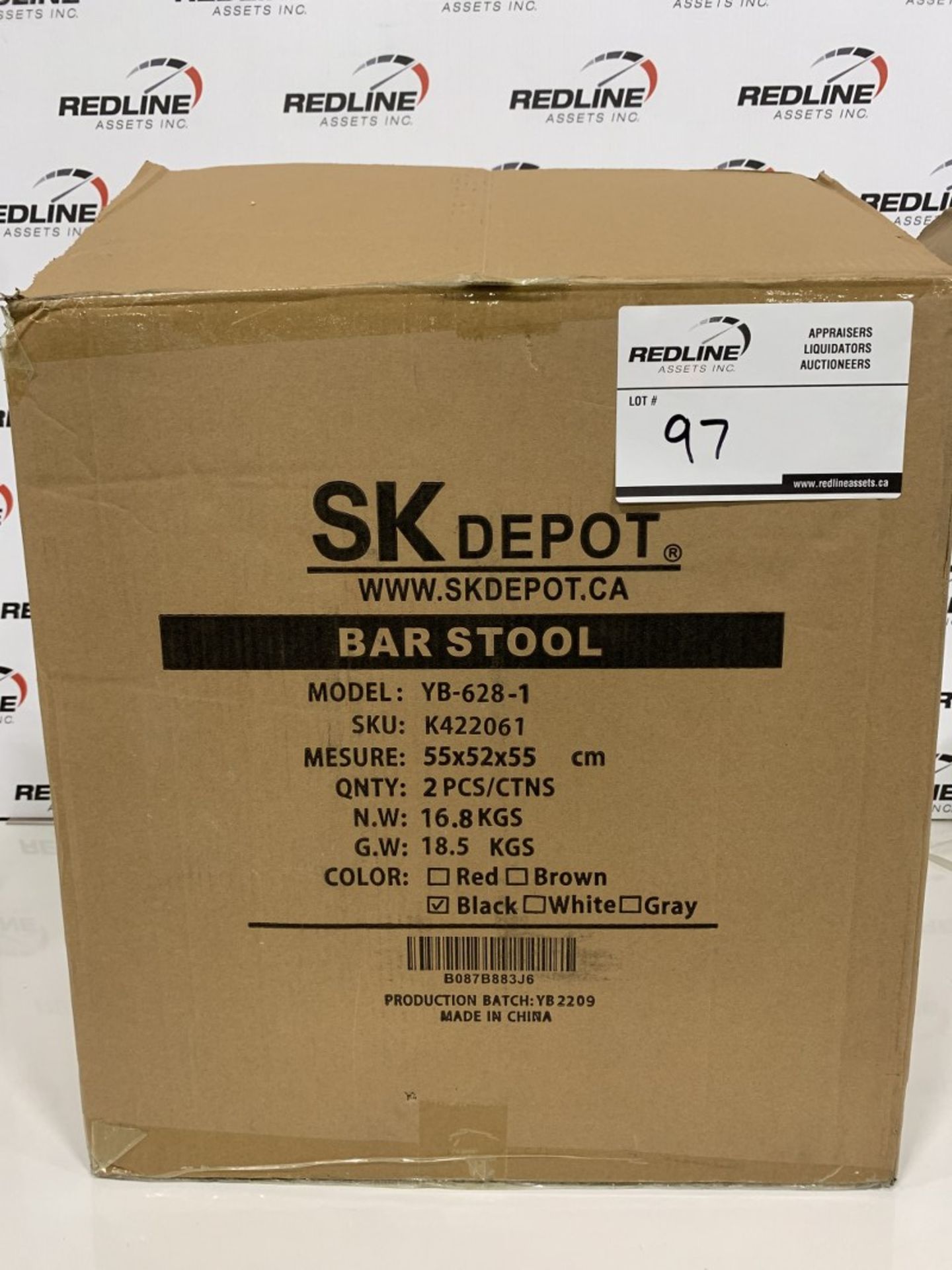 SK DEPOT - BAR STOOL 2 PCS/BOX