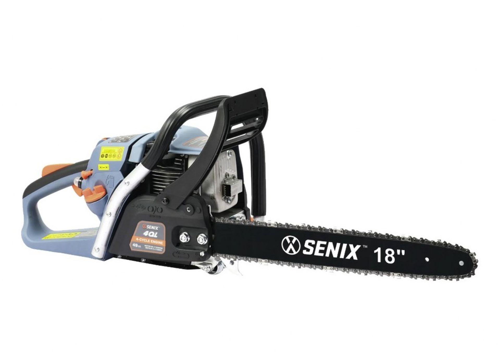 Senix -18-Inch 49 Cc 4-Cycle Gas Powered Chainsaw