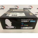 Slim Recessed Led Lighting - 4 Inch 12 Pack