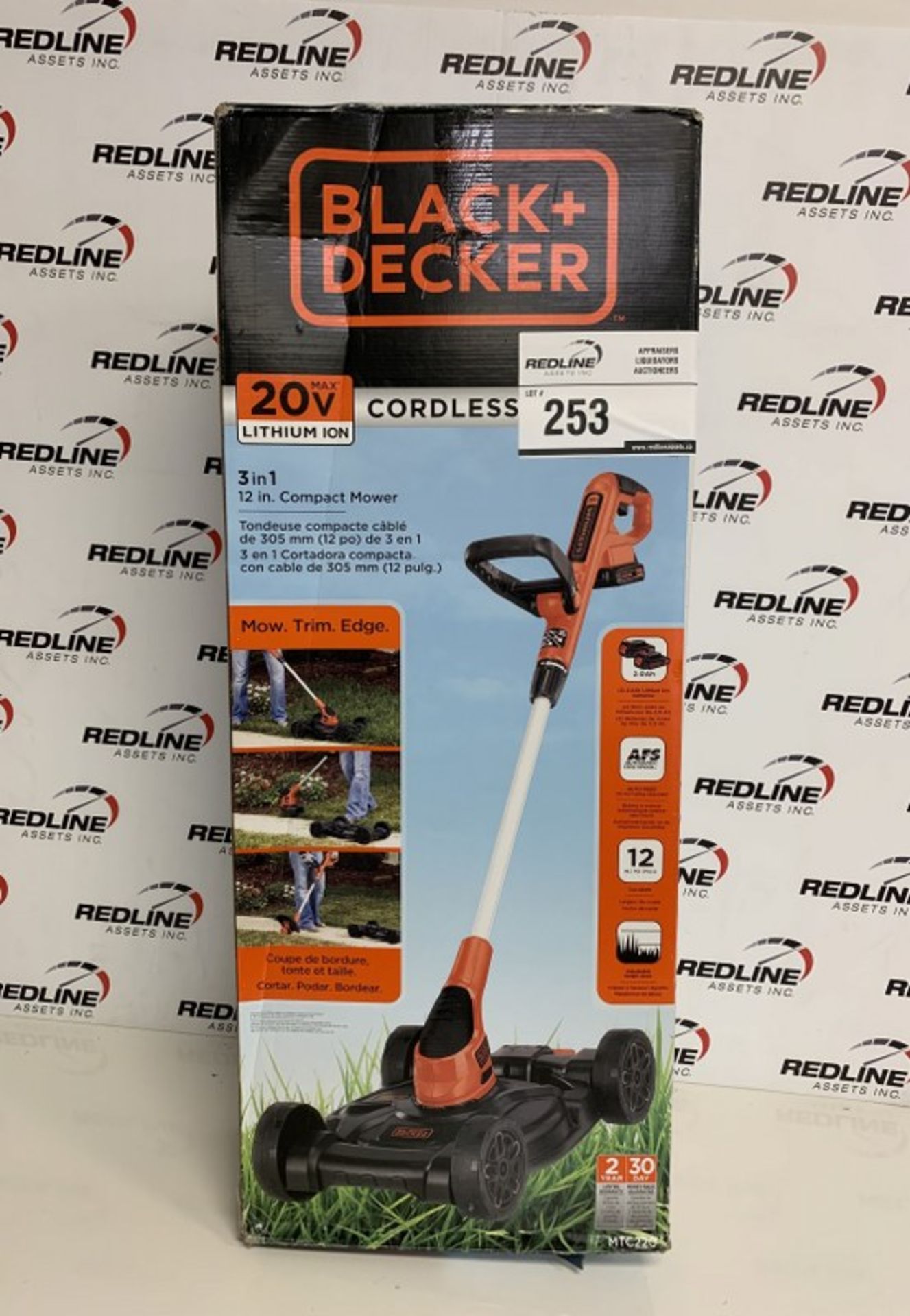 Black And Decker - 20V 3 In 1 - 12 Inch Compact Mower - Image 2 of 2