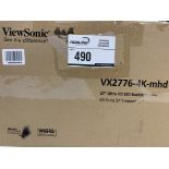 Viewsonic - 27" Ultra Hd Led Backlit Display