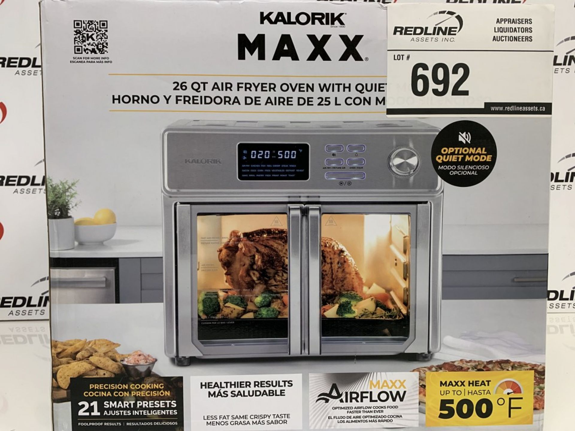 Kalorik - Maxx 26 Qt Air Fryer Oven With Quiet Mode