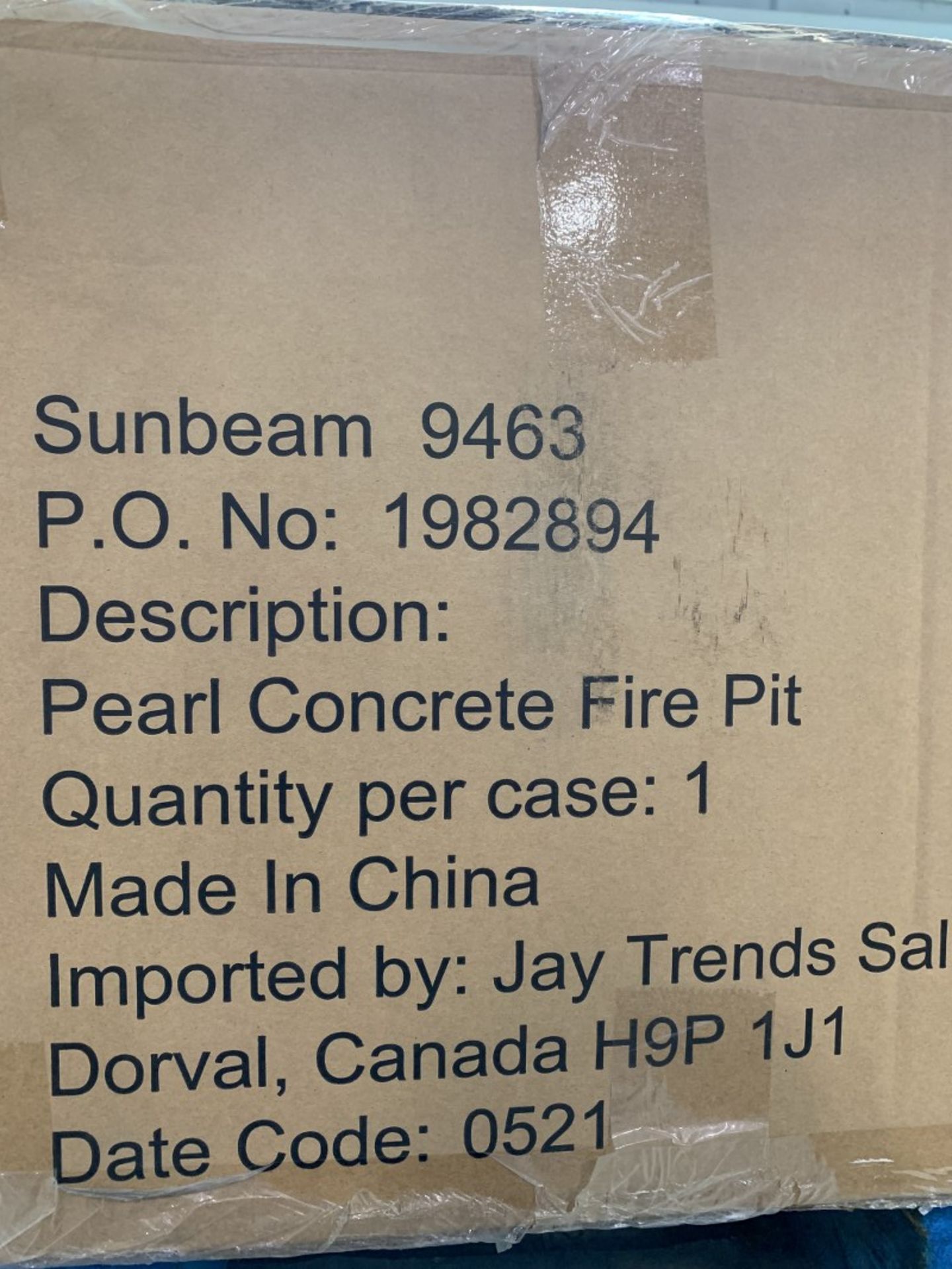 Sunbeam - 50,000 Btu Pearl Concrete Firepit - Image 2 of 2