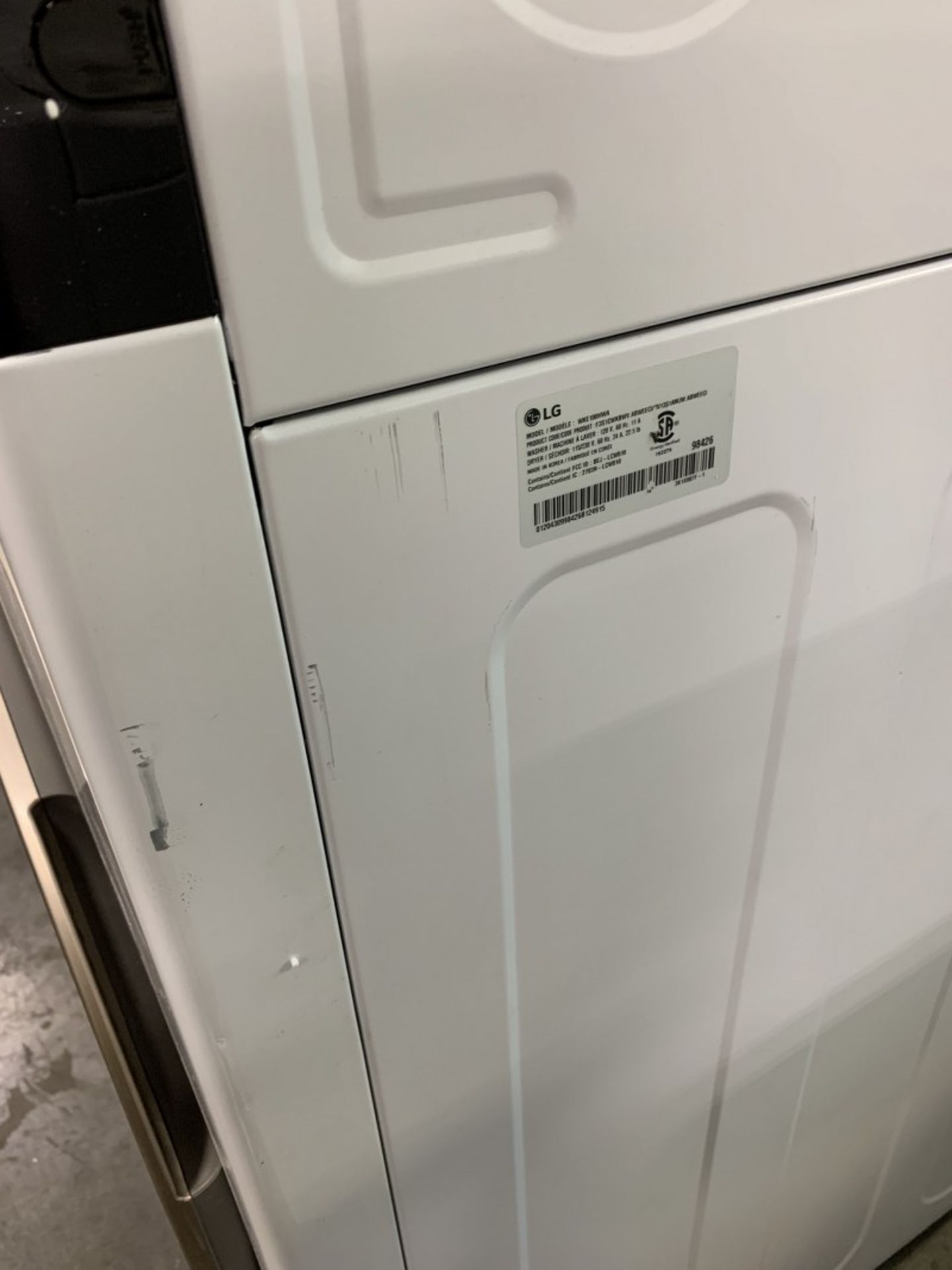 LG - 27 inch Width Washer & Dryer Set, WashTower, AI DD, White colour Washer: 6 Wash Cycles, 1300 - Image 5 of 7