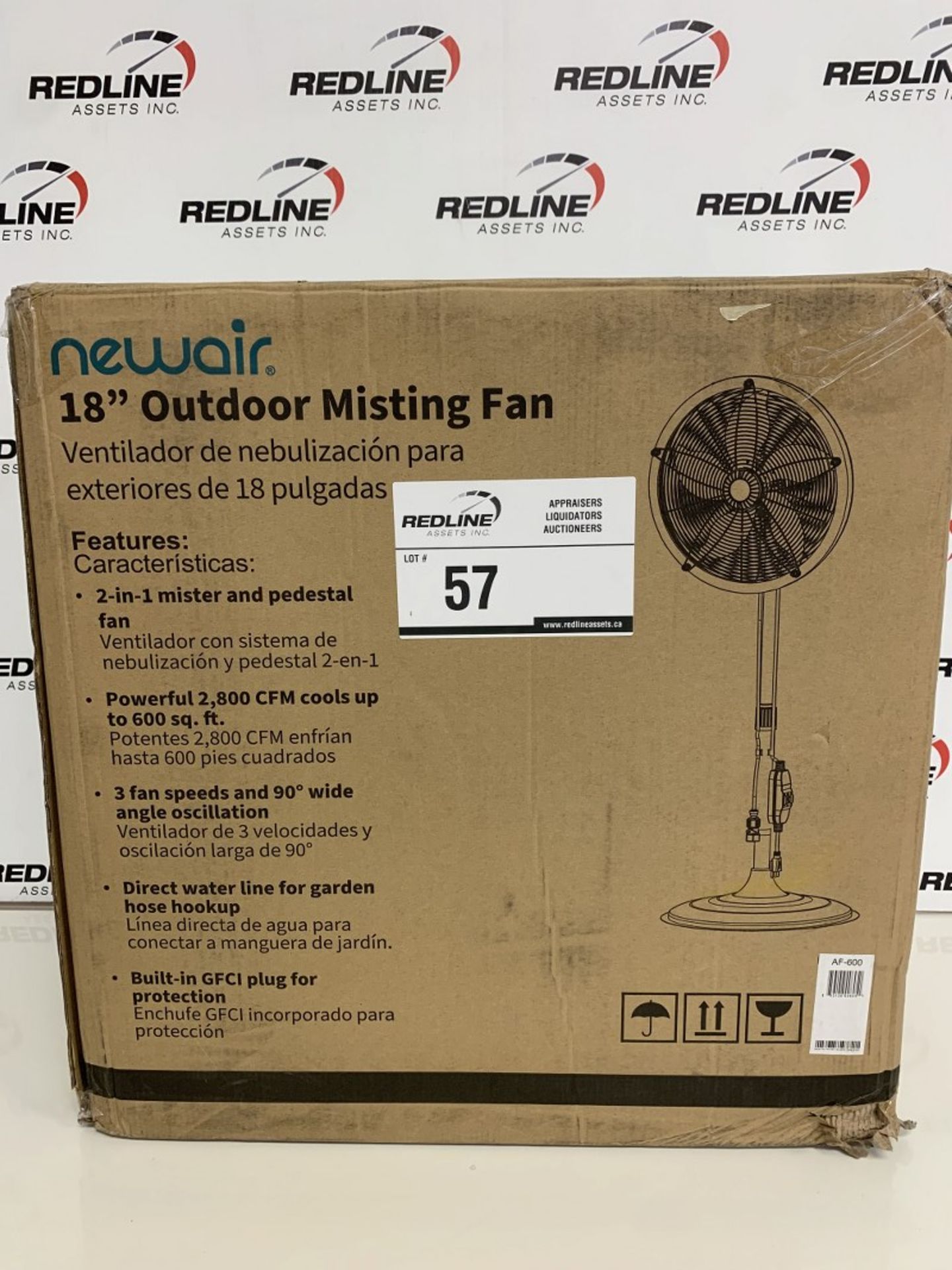 Newair - 18" Outdoor Misting Fan