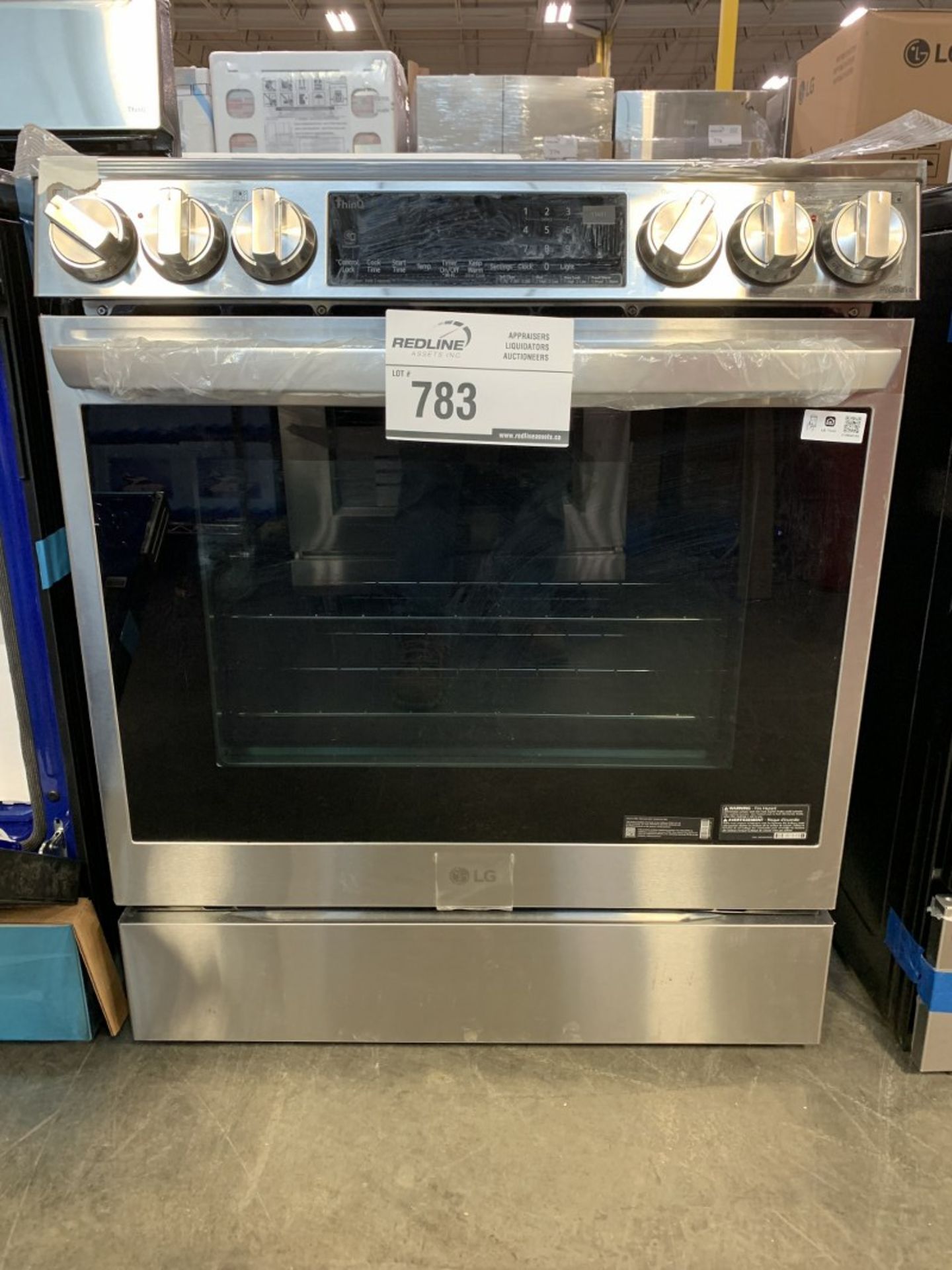 LG - Range, Electric, 30 inch Exterior Width, Self Clean, Convection, 5 Burners, 6.3 cu. ft.