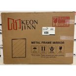 Keon Jinn - Metal Frame Mirror With Gold Frame