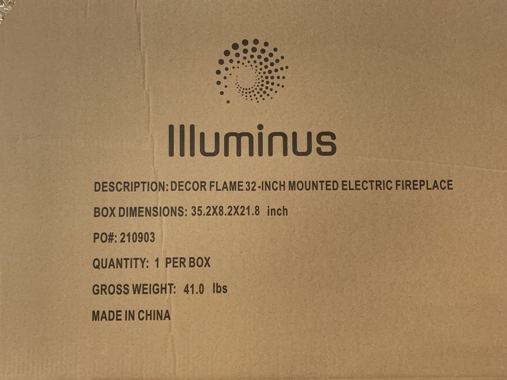 Illuminus - 32" Wall Mount Electric Fireplace - 15Pcs - Image 2 of 3