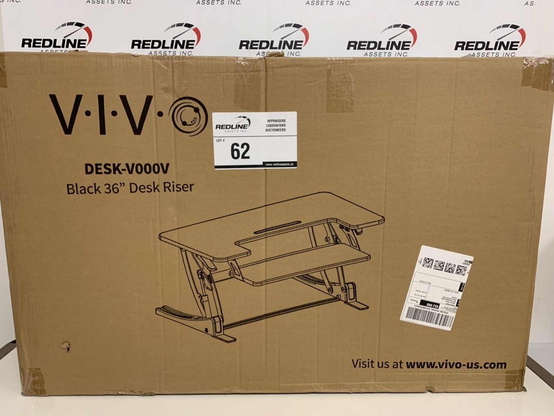 Vivo - 36" Black Desk Riser