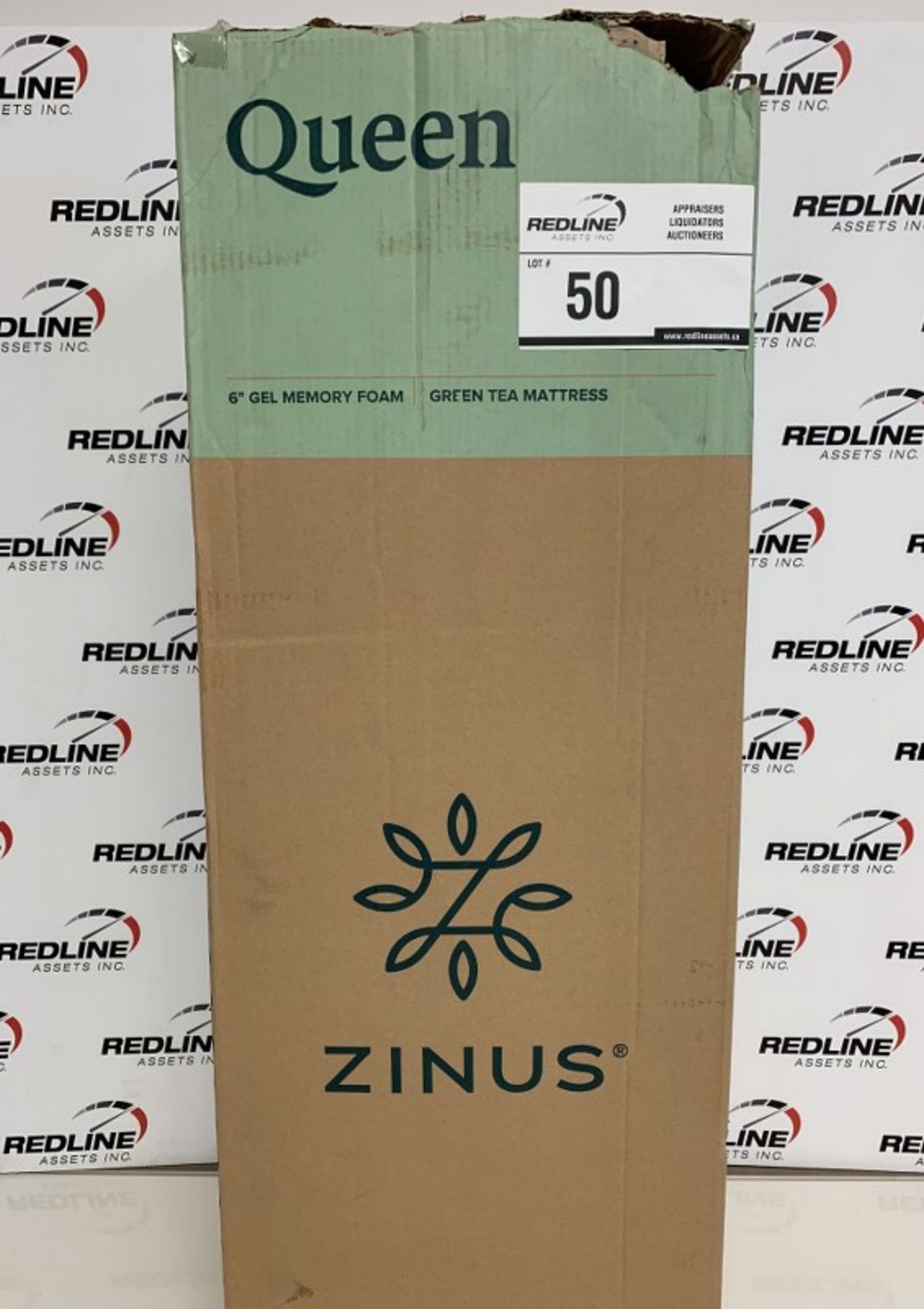 Zinus - 6" Gel Memory Foam - Queen Green Tea Mattress