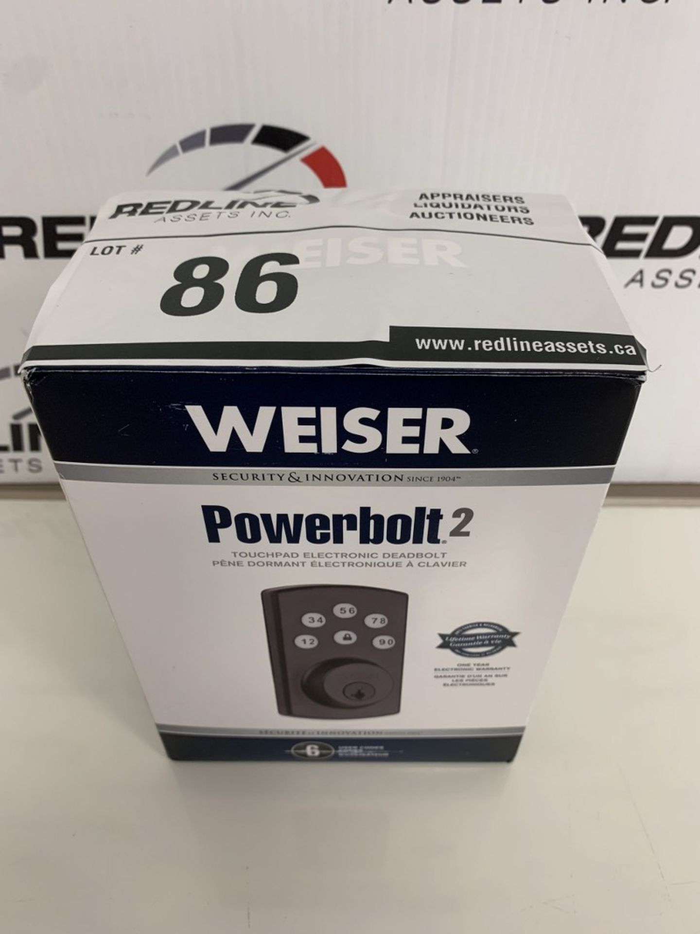 Weiser - Power Bolt 2 - Touchpad Electronic Deadbolt