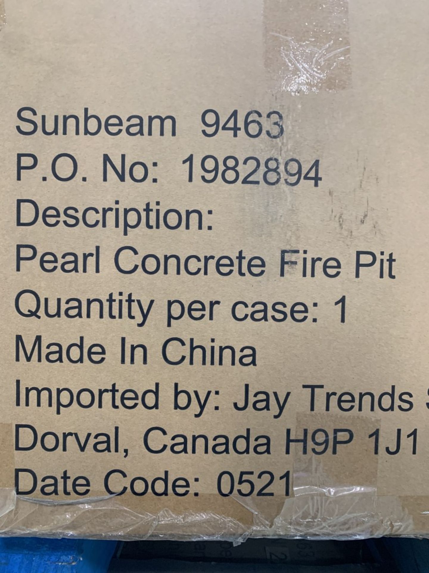 Sunbeam - 50,000 Btu Pearl Concrete Firepit - Image 2 of 2