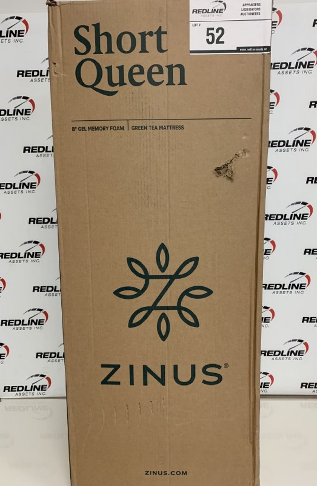 Zinus - 8" Gel Memory Foam - Short Queen Green Tea Mattress