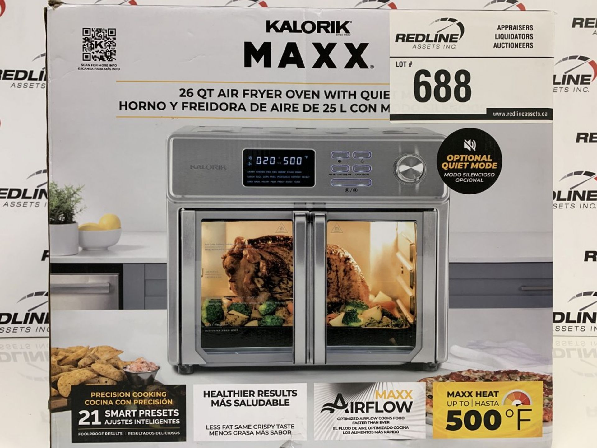 Kalorik - Maxx 26 Qt Air Fryer Oven With Quiet Mode