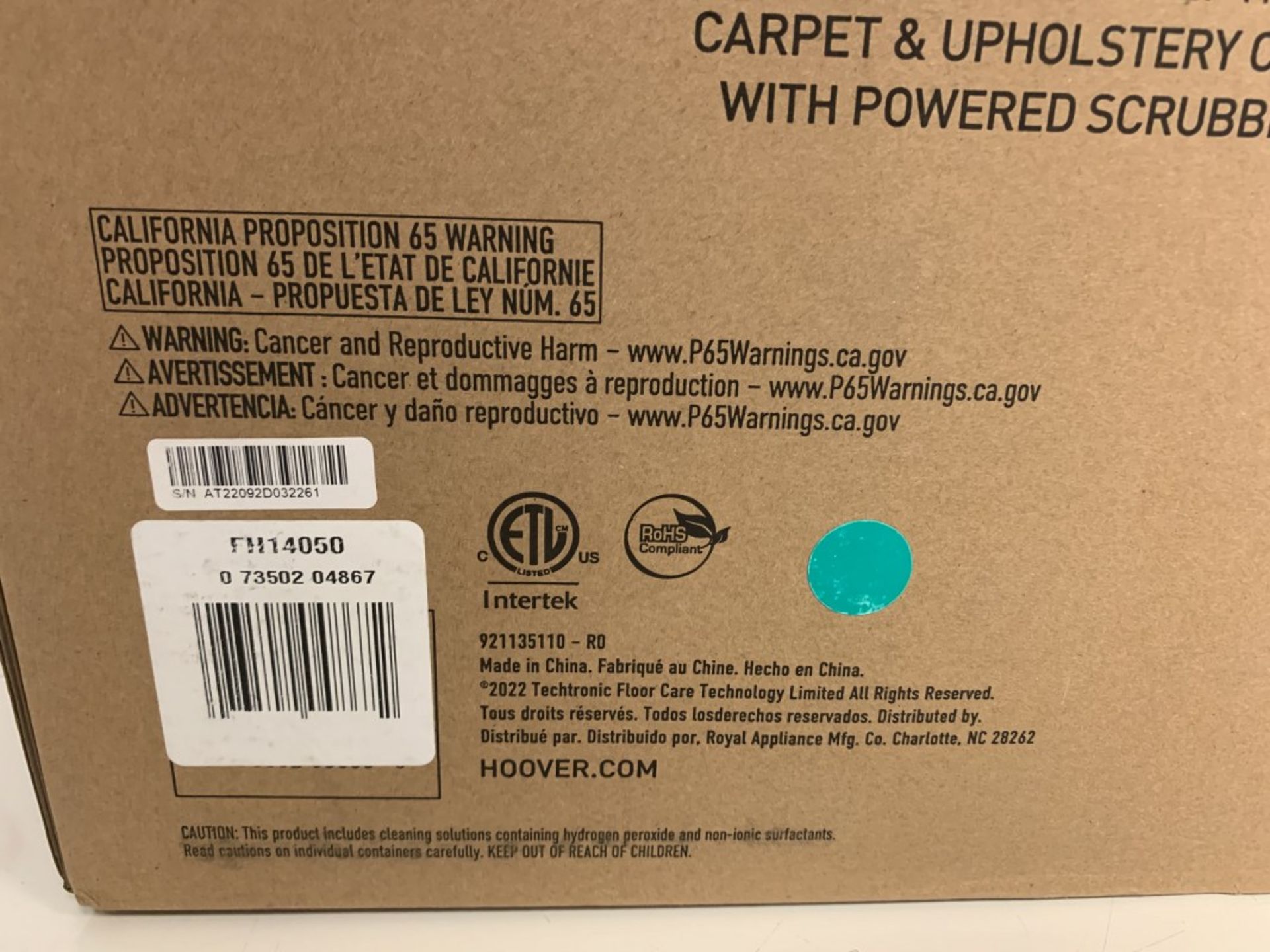 Hoover - Cleanslate - Carpet & Upholstery Cleaner - Image 2 of 2