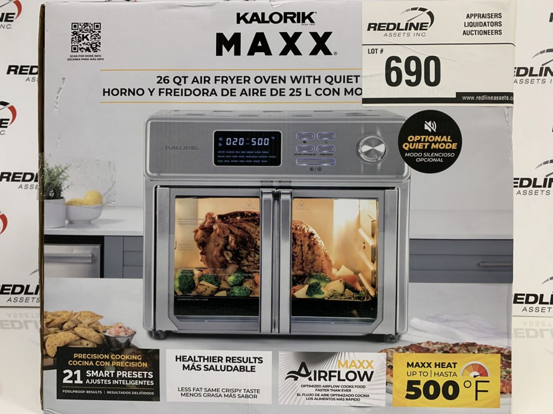 Kalorik - Maxx 26 Qt Air Fryer Oven With Quiet Mode