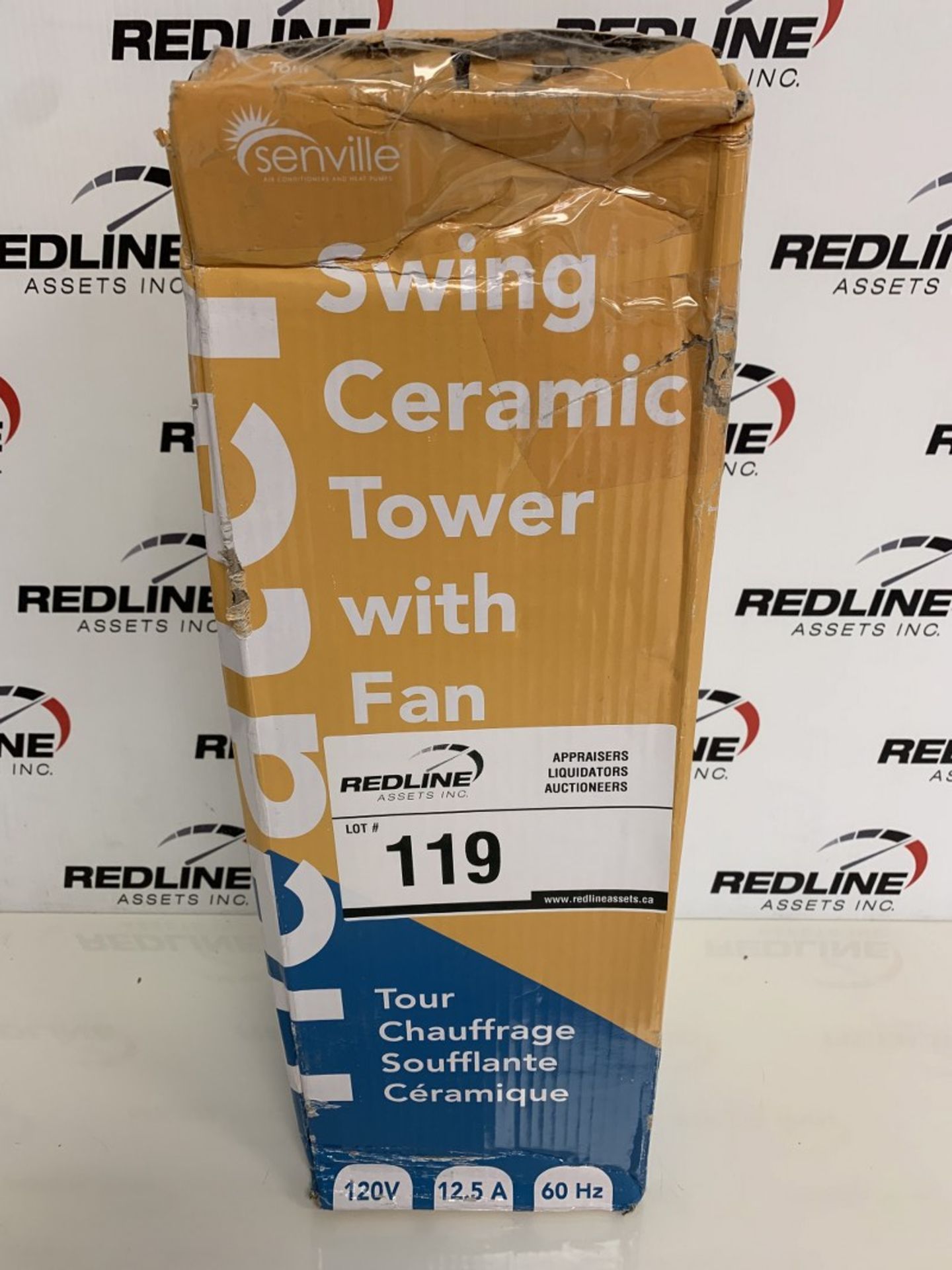 Senville - Swing Ceramic Tower With Fan