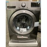 LG - 5.2 cu. ft. Graphite Steel Ultra Large Capacity Front Load Washer with 6Motion Technology -