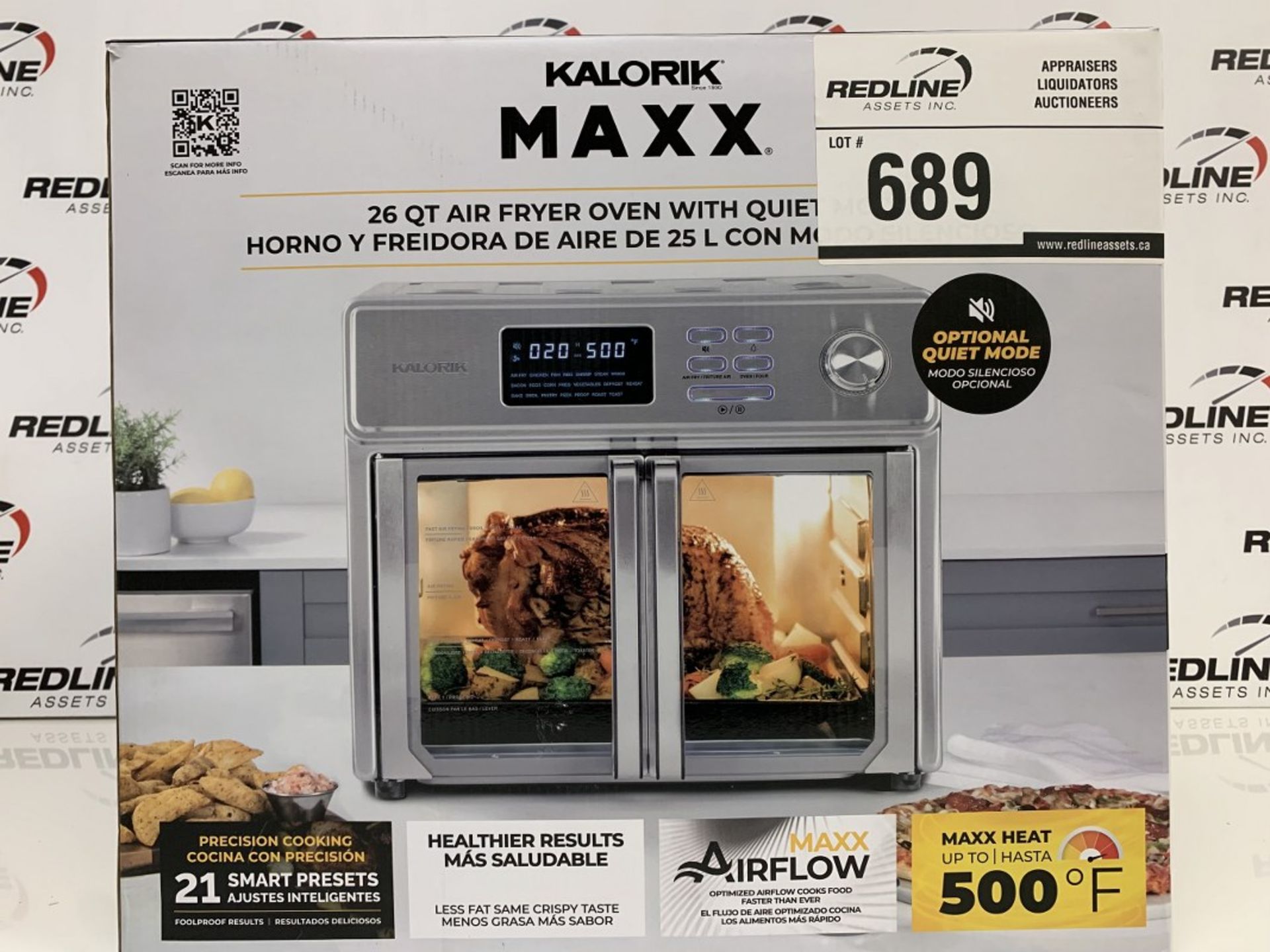 Kalorik - Maxx 26 Qt Air Fryer Oven With Quiet Mode