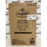Regalo - Easy Open Extra Wide Metal Walkthrough Safety Gate