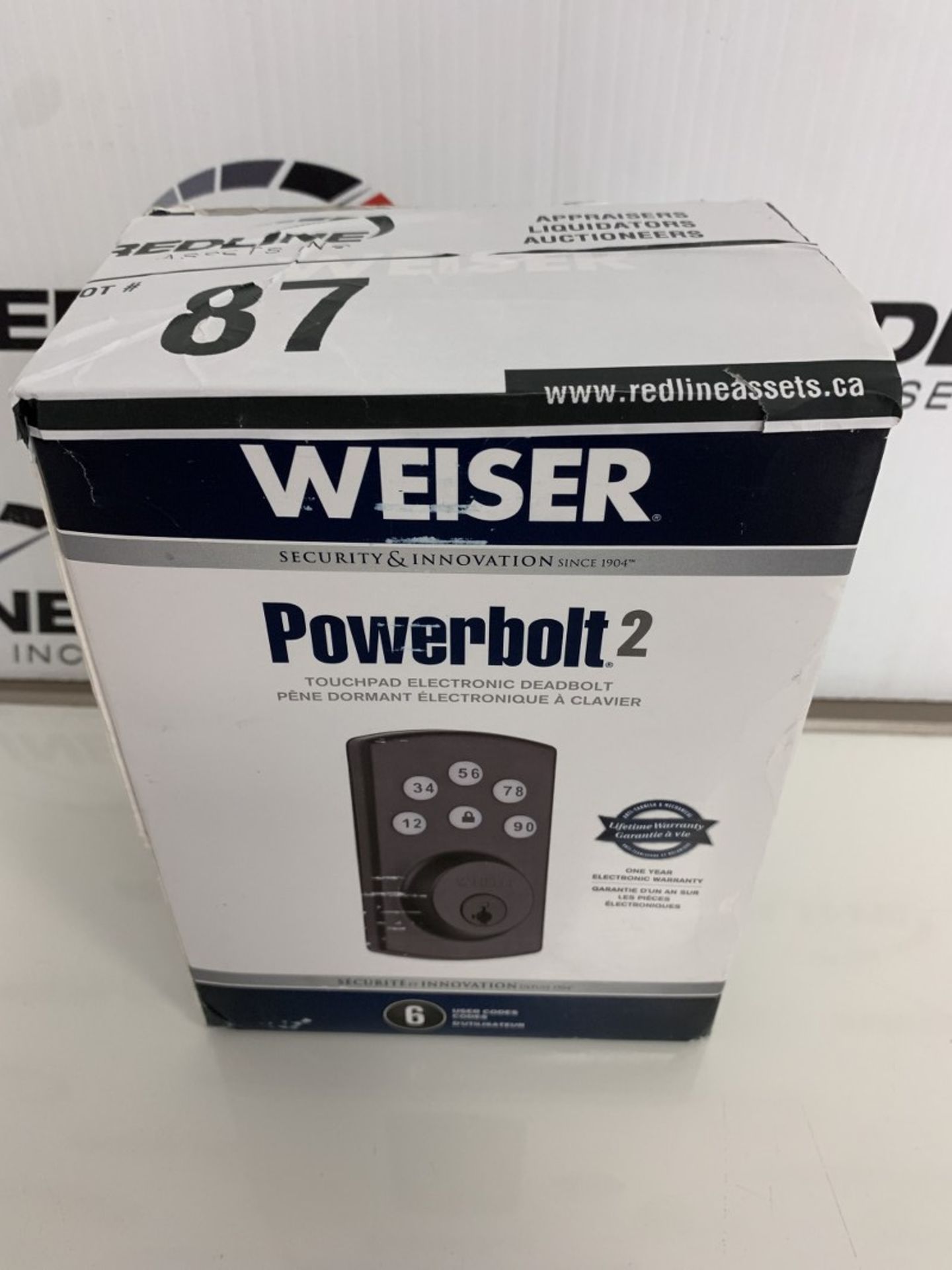 Weiser - Power Bolt 2 - Touchpad Electronic Deadbolt