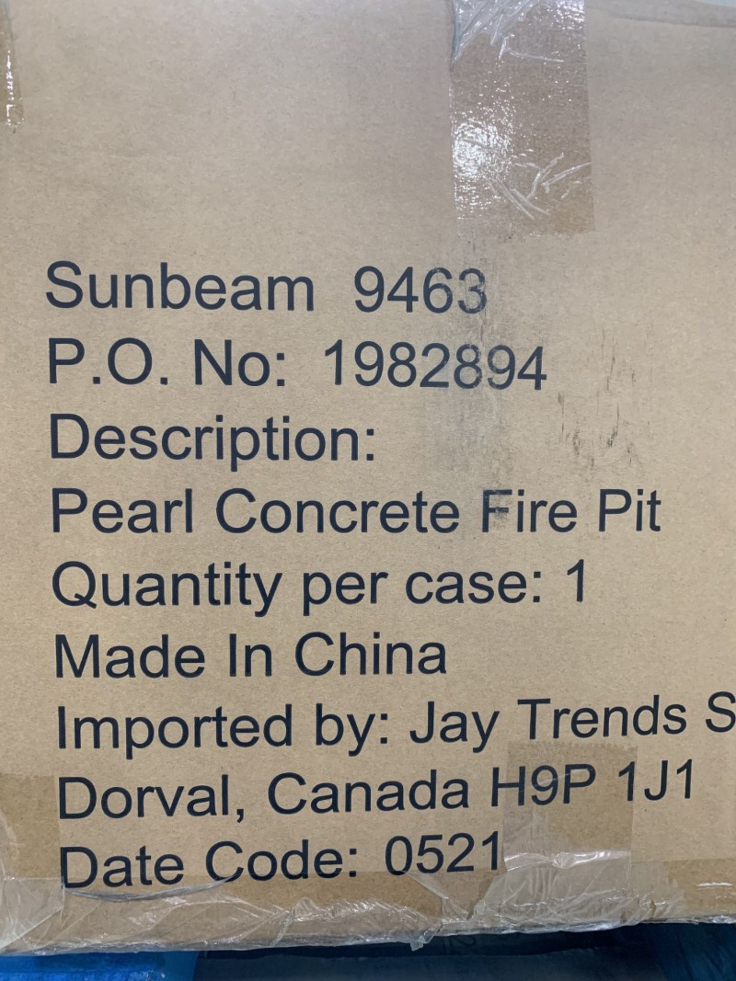 Sunbeam - 50,000 Btu Pearl Concrete Firepit - Image 2 of 2