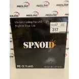 Spnoid -Modern Ceiling Fan With Light