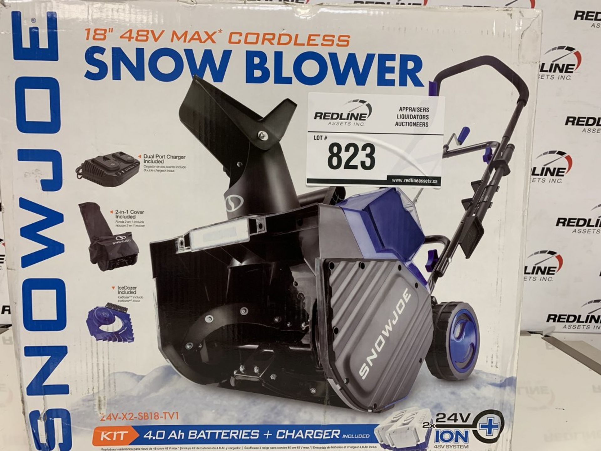 Snowjoe - 18" 48V Max Cordless Snow Blower - Image 2 of 2