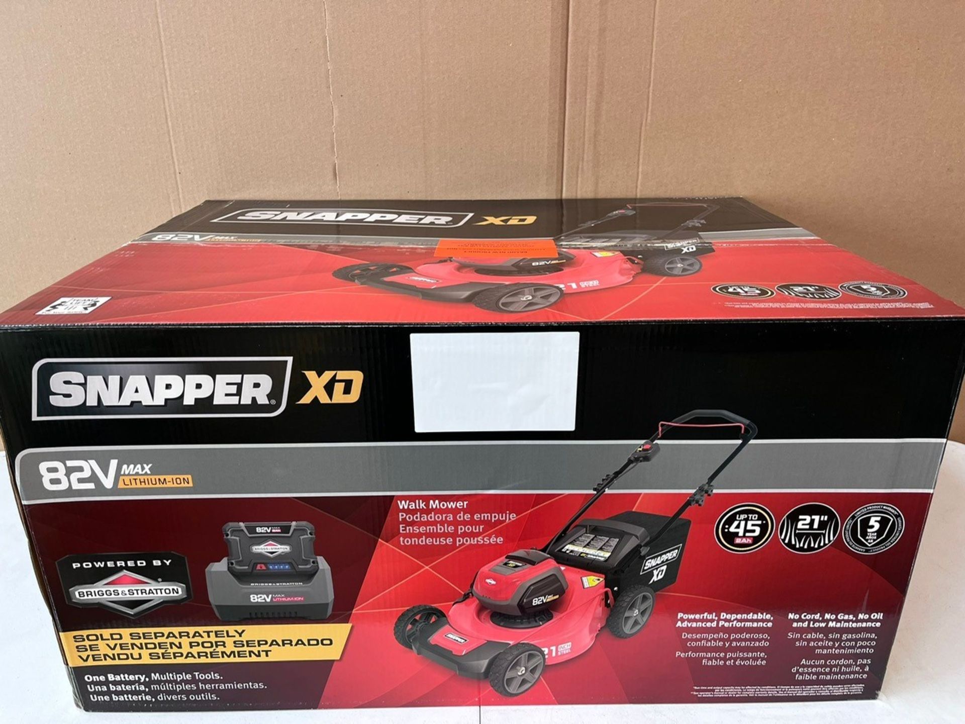 Snapper Xd - 82V 21" Cordless Walk Mower - Battery Not Included - Sxdwm82