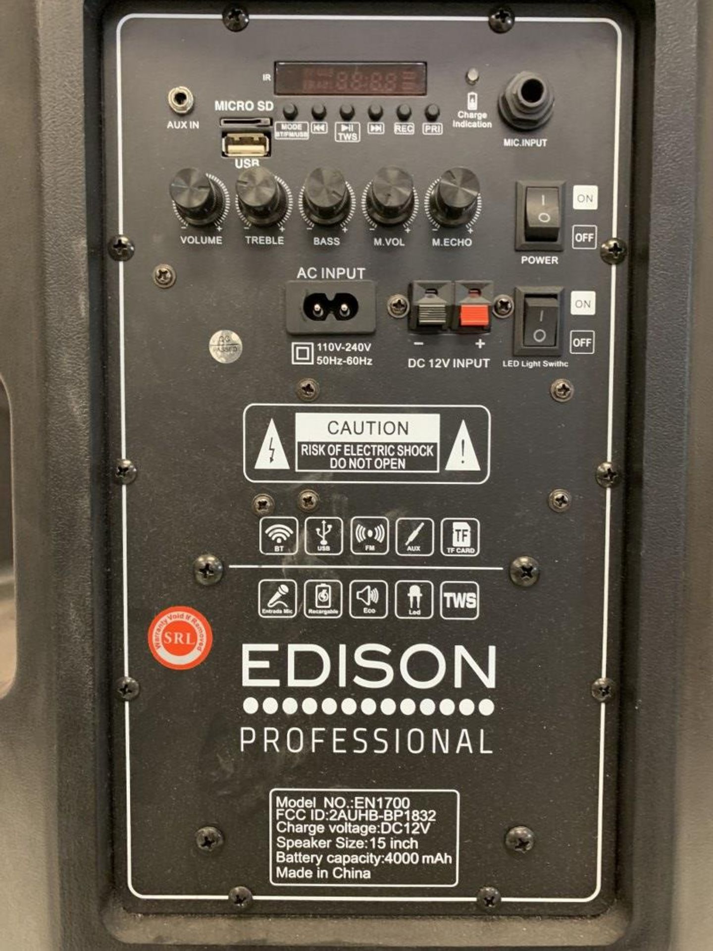 Edison - Professional Speaker - En1700 - Image 2 of 2