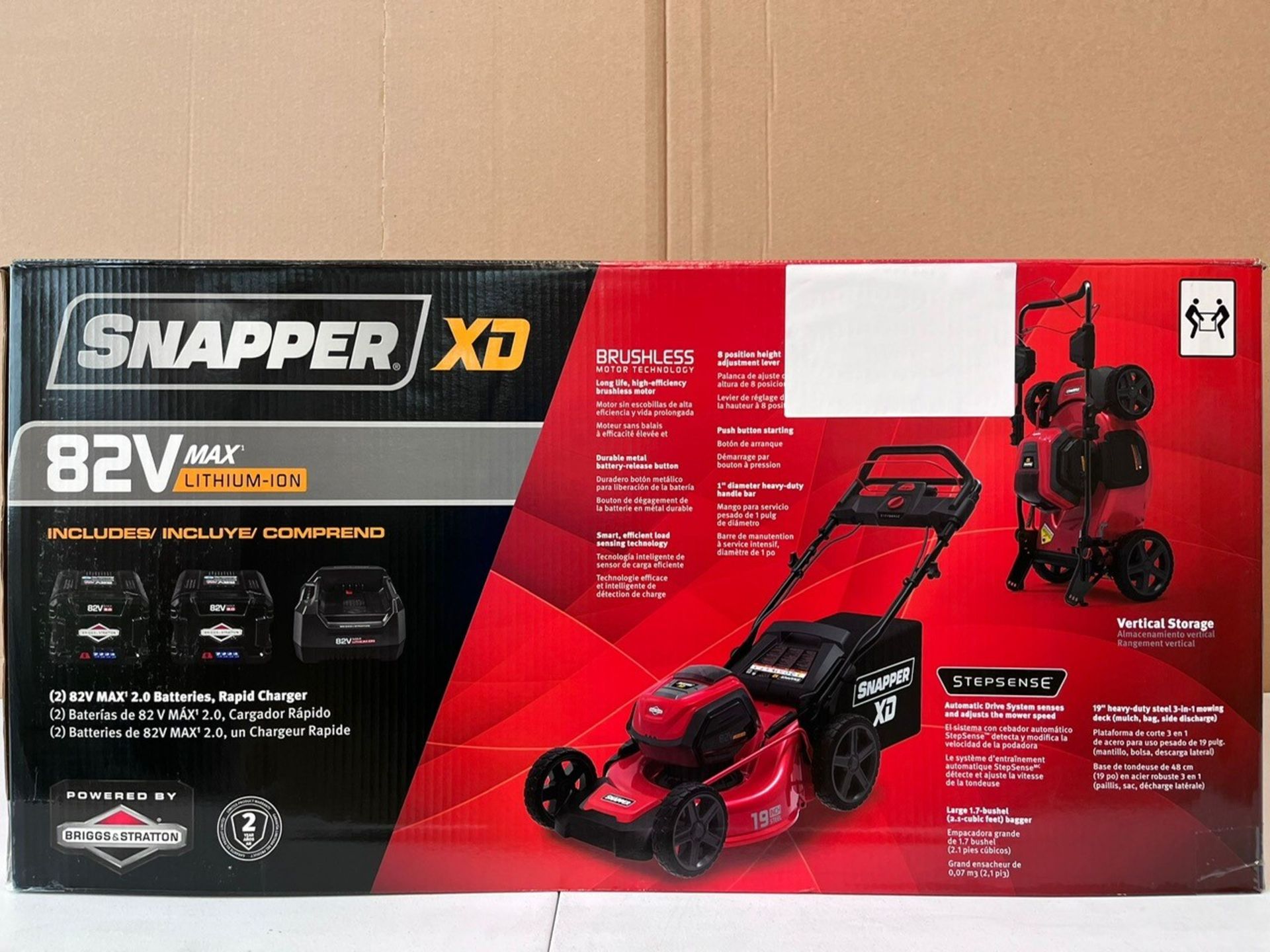 Snapper - Xd 82V 19" Stepsense Walk Mower Kit - Including Battery - Sxd19Sswm82K - Image 2 of 3