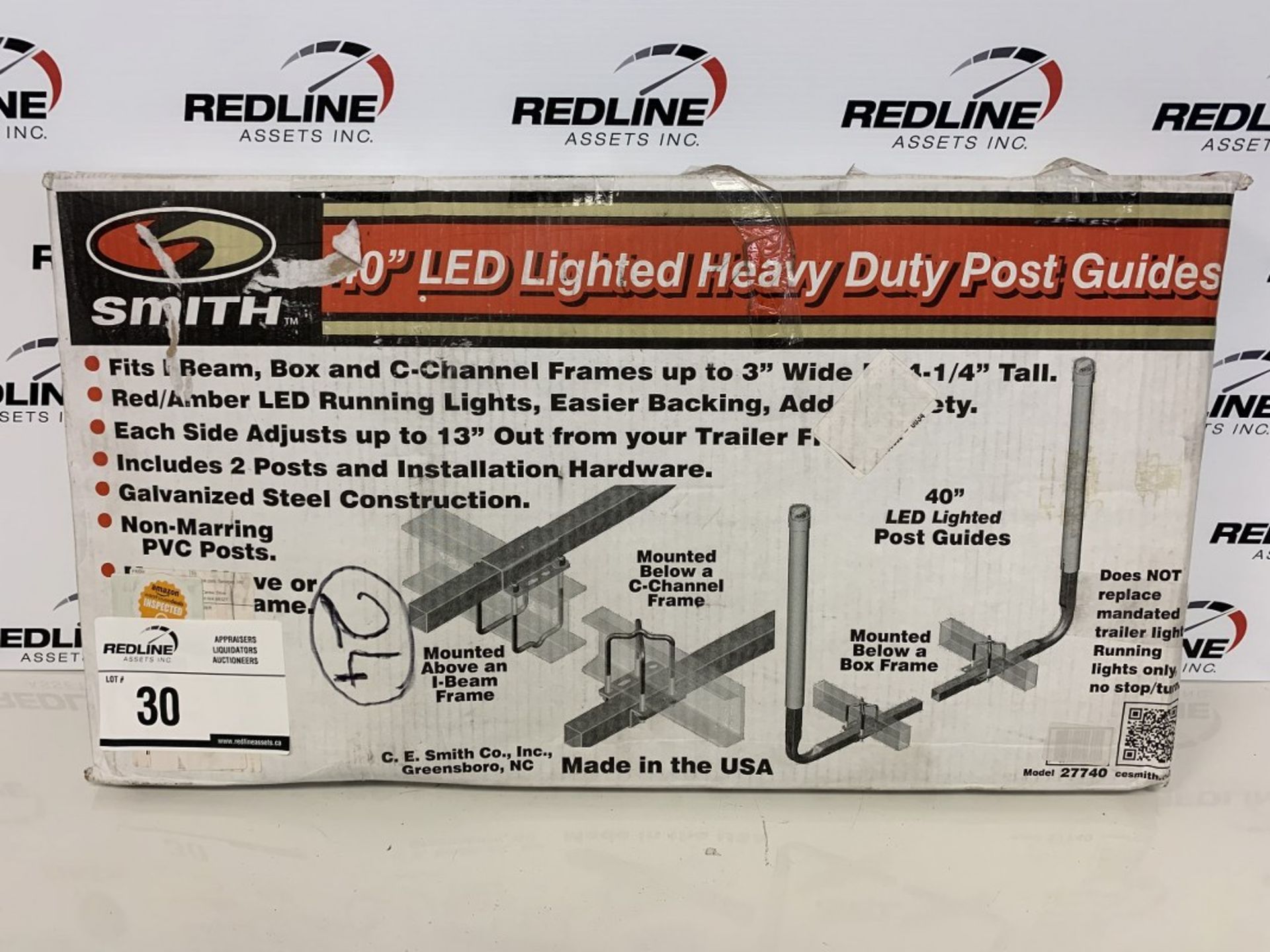 Smith - 10" Led Lighted Heavy Duty Post Guides