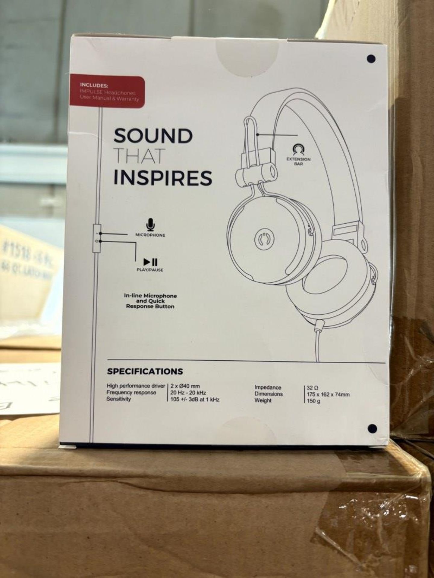 Muve Acoustics - Wired Headphones - 20 Pcs/Box X 30 Boxes - Image 3 of 3