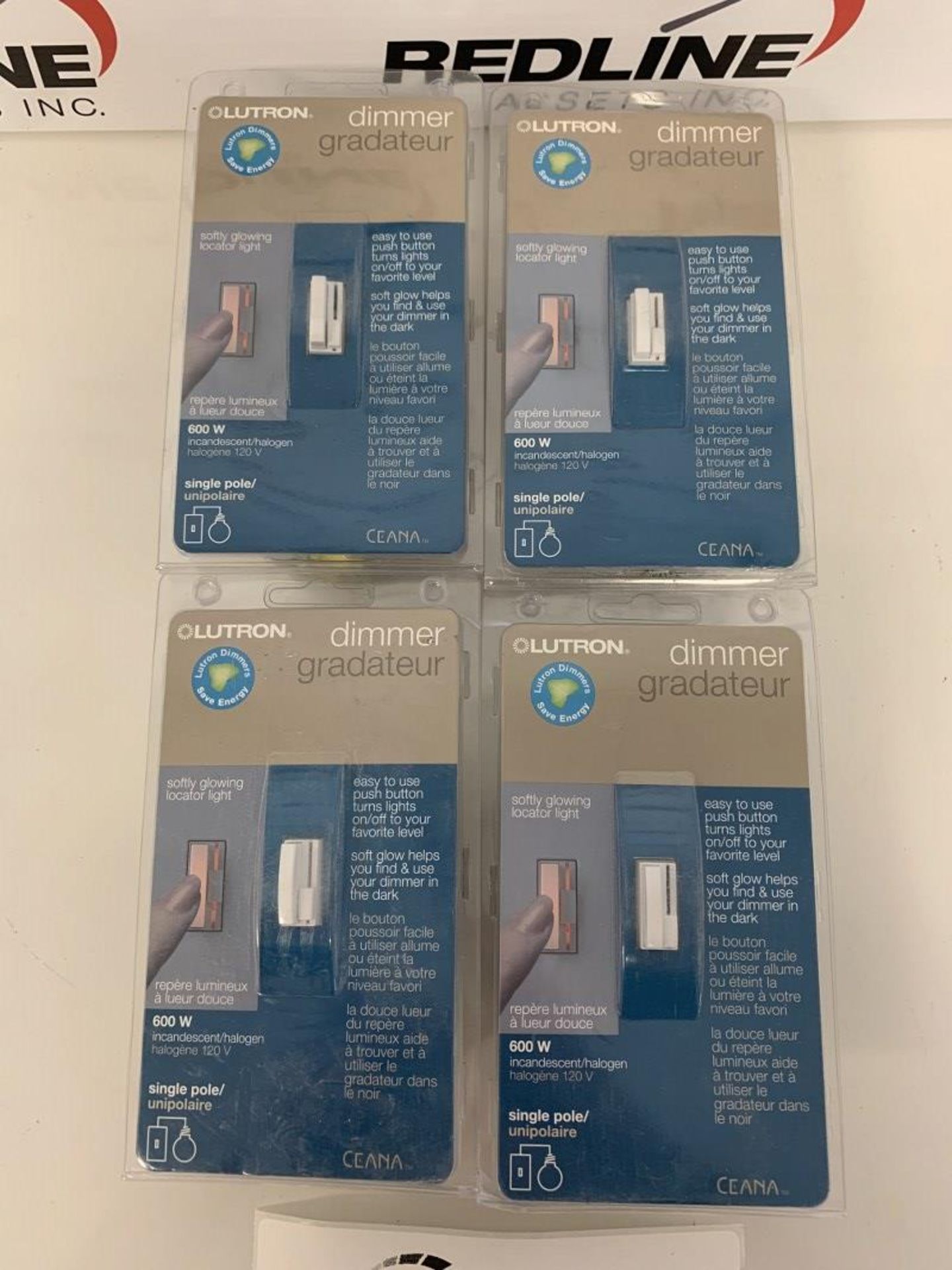 Lutron - Single Pole Dimmer - X 4 Pcs - Image 2 of 2