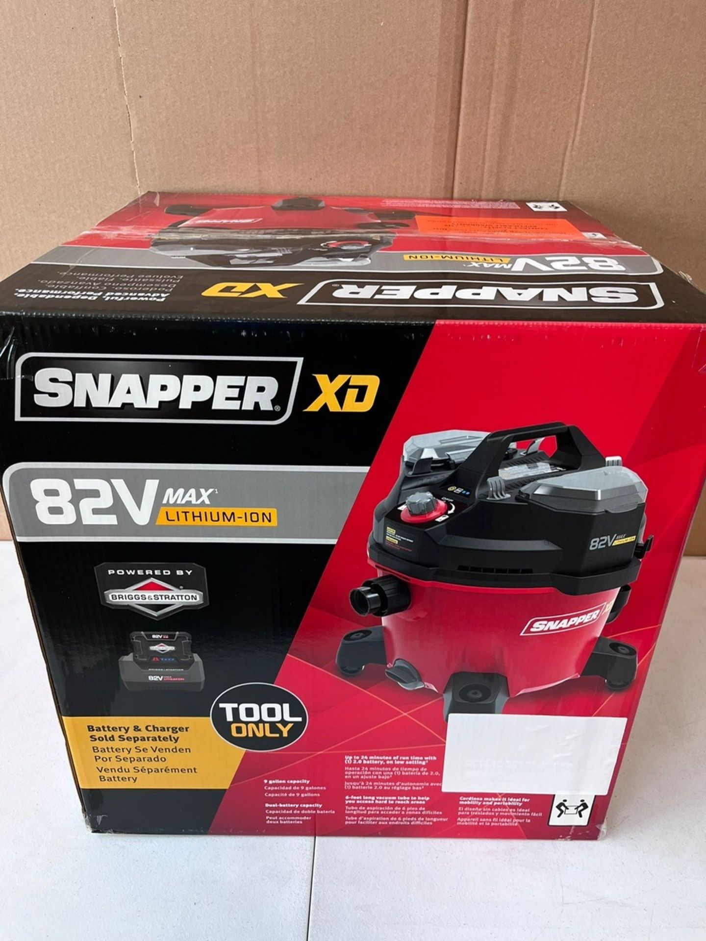 Snapper Xd - 82V Wet/Dry Vac - Battery Not Included - Sxdwsv82