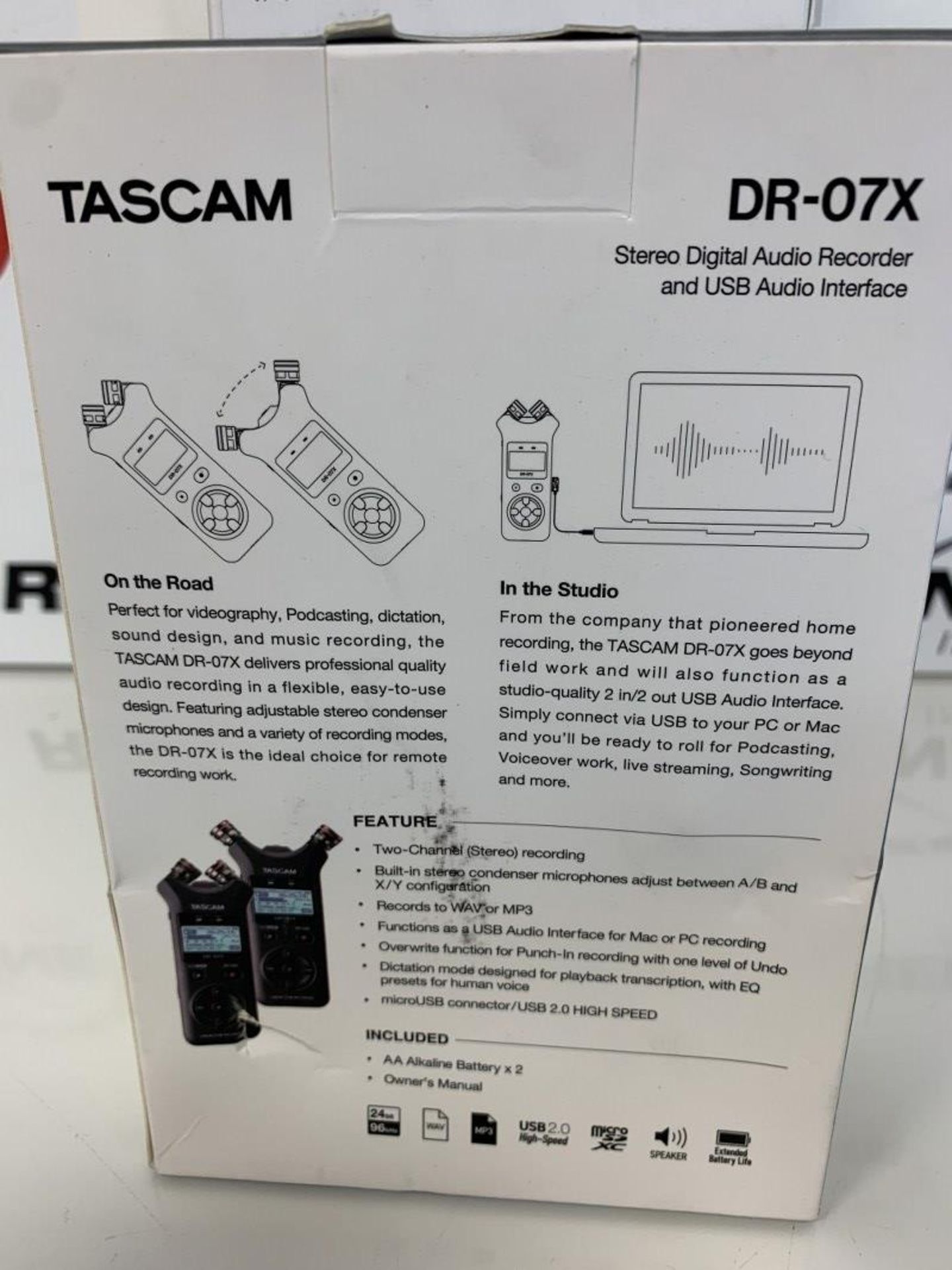 Tascam - Stereo Digital Audio Recorder - Dr-07X - Image 2 of 2