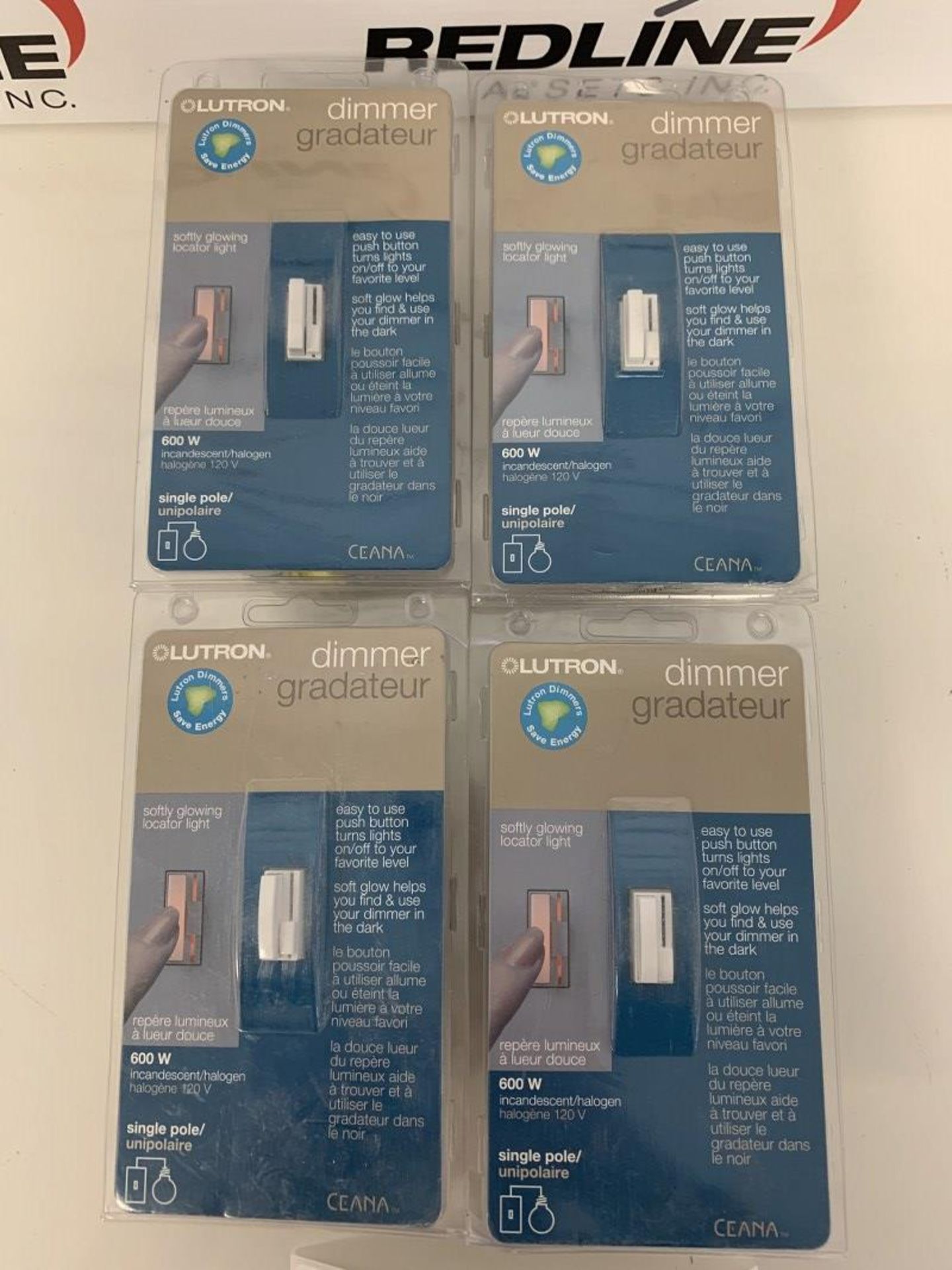 Lutron - Single Pole Dimmer - X 4 Pcs - Image 2 of 2