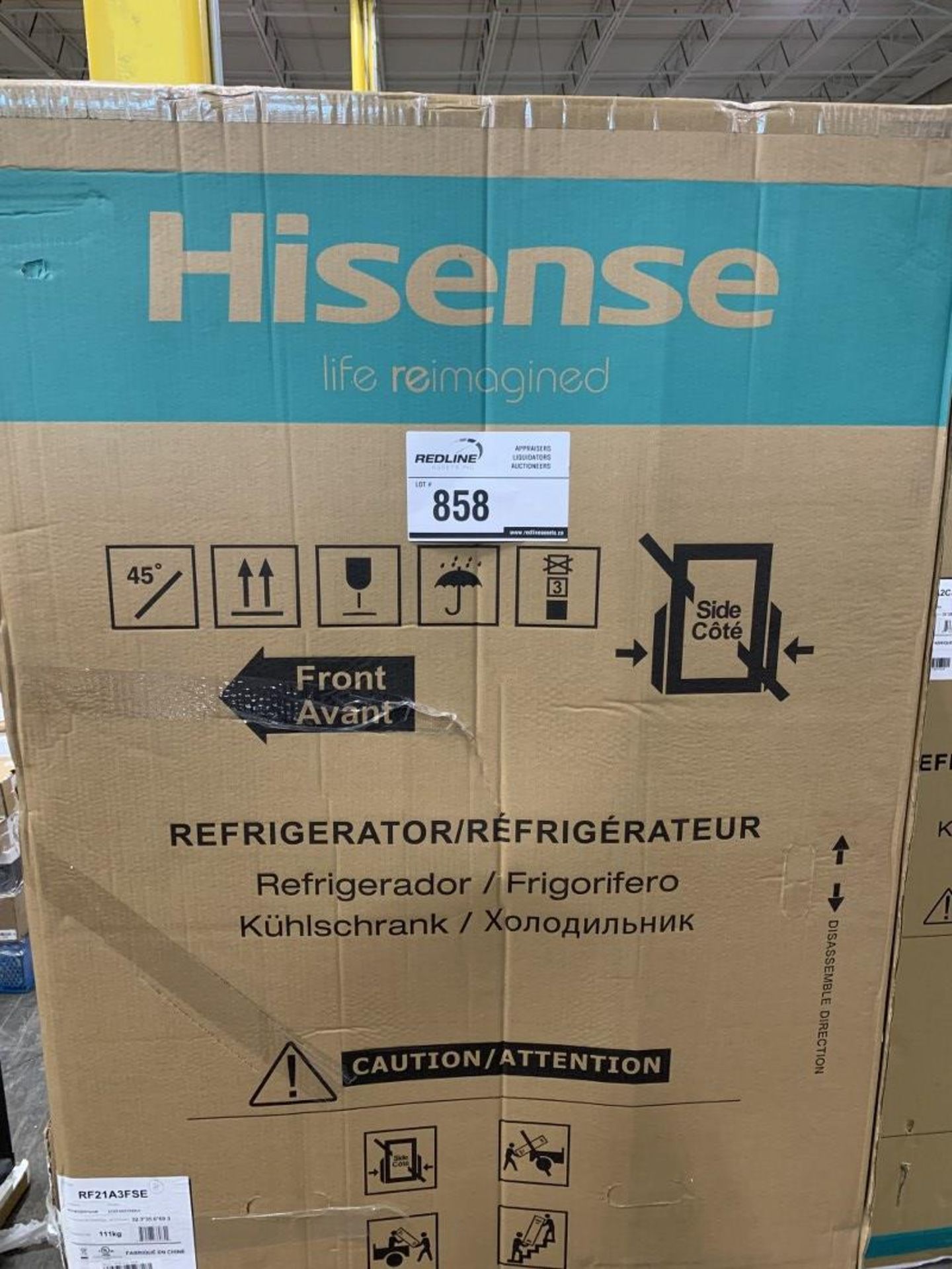 Hisense - 30In 20.8 Cu Ft. Stainless Steel French Door Refrigerator With Full Width Adjustable - Bild 2 aus 3