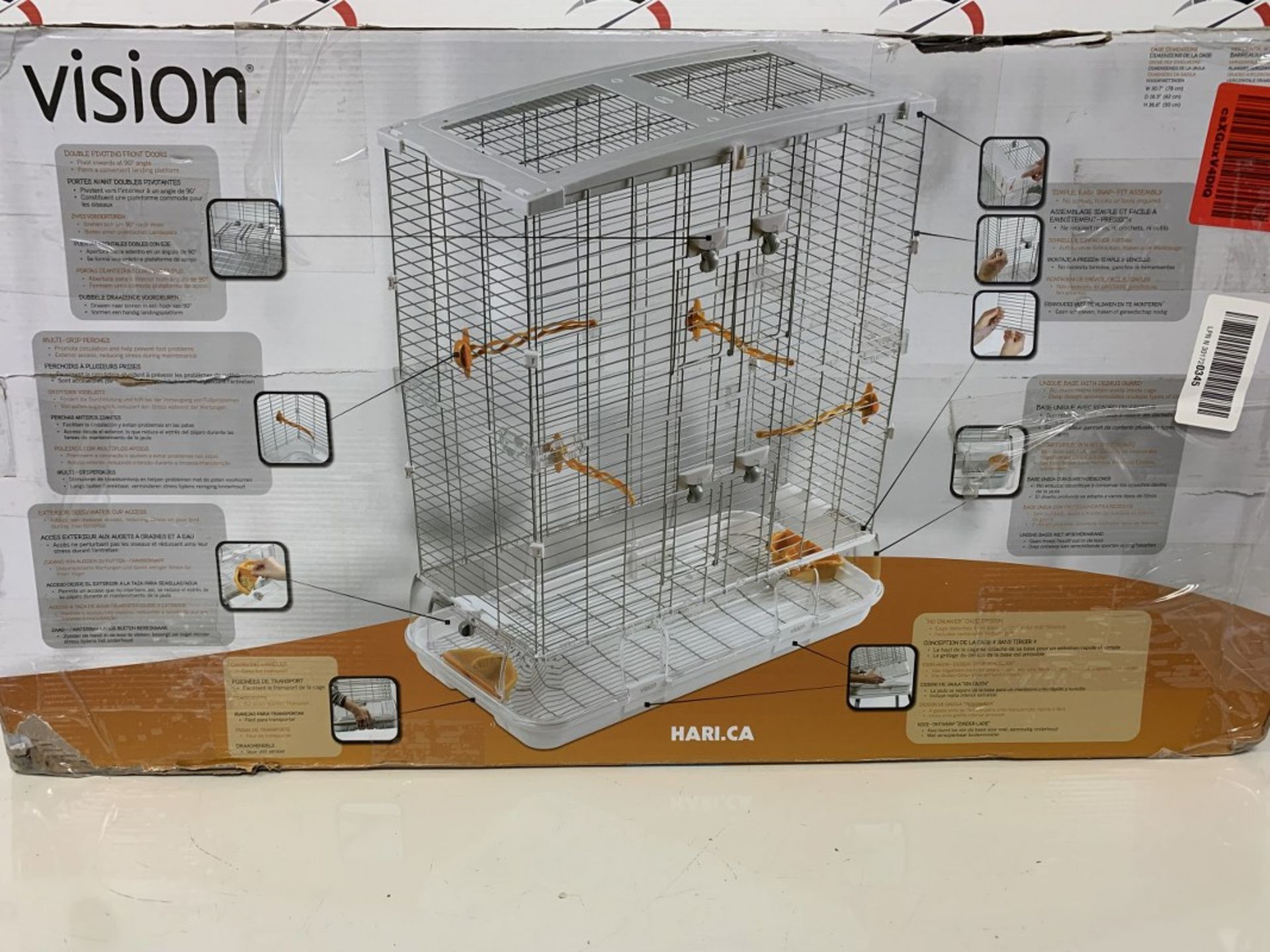 Vision - Unique Deep Base Bird Cage - Image 3 of 3